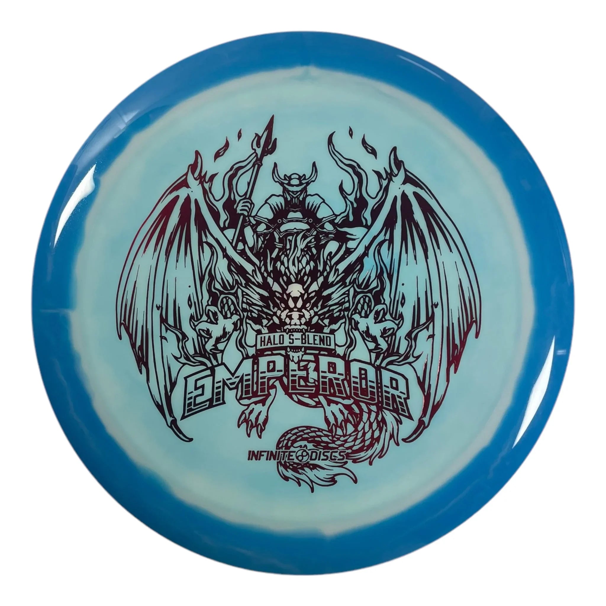 Infinite Discs Emperor | Halo S - blend | Blue/Red 168g Disc Golf