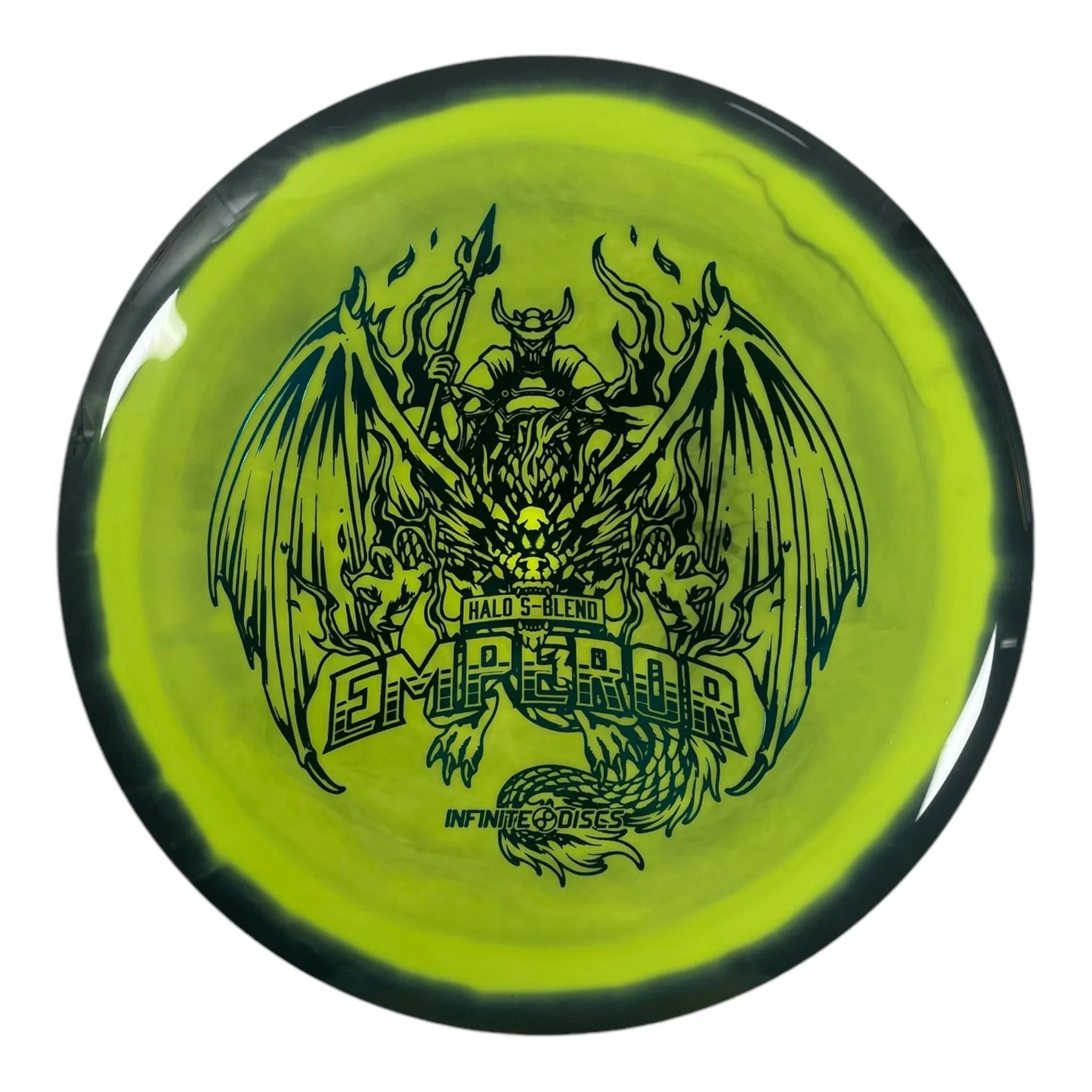 Infinite Discs Emperor | Halo S - Blend | Green/Blue 169g Disc Golf