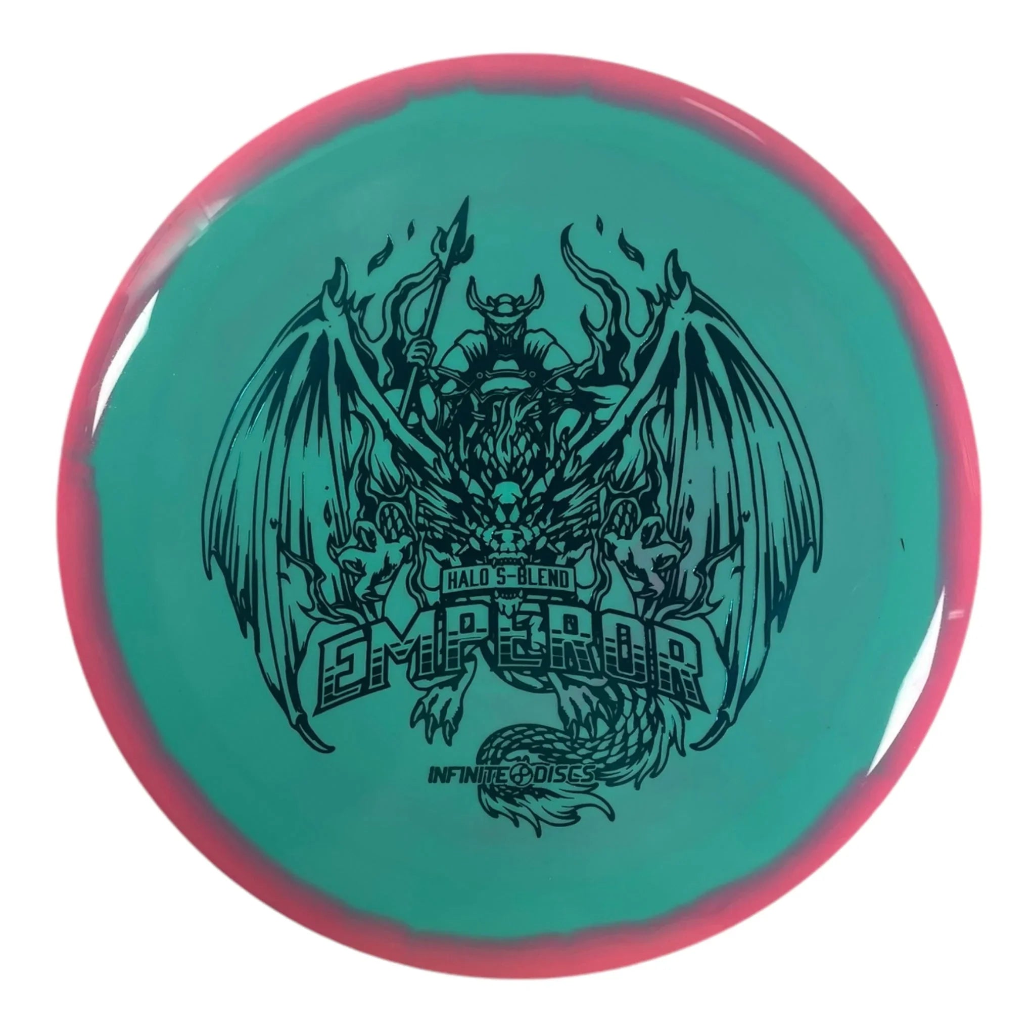 Infinite Discs Emperor | Halo S - blend | Green/Blue 170g Disc Golf