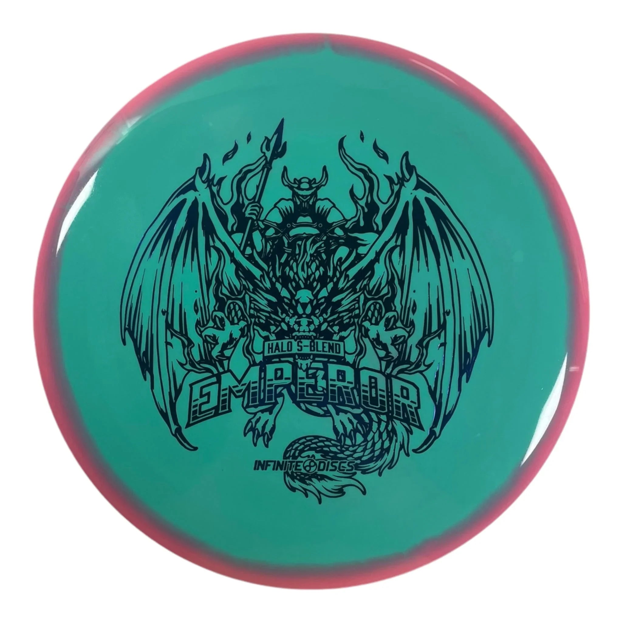 Infinite Discs Emperor | Halo S - blend | Green/Blue 170g Disc Golf