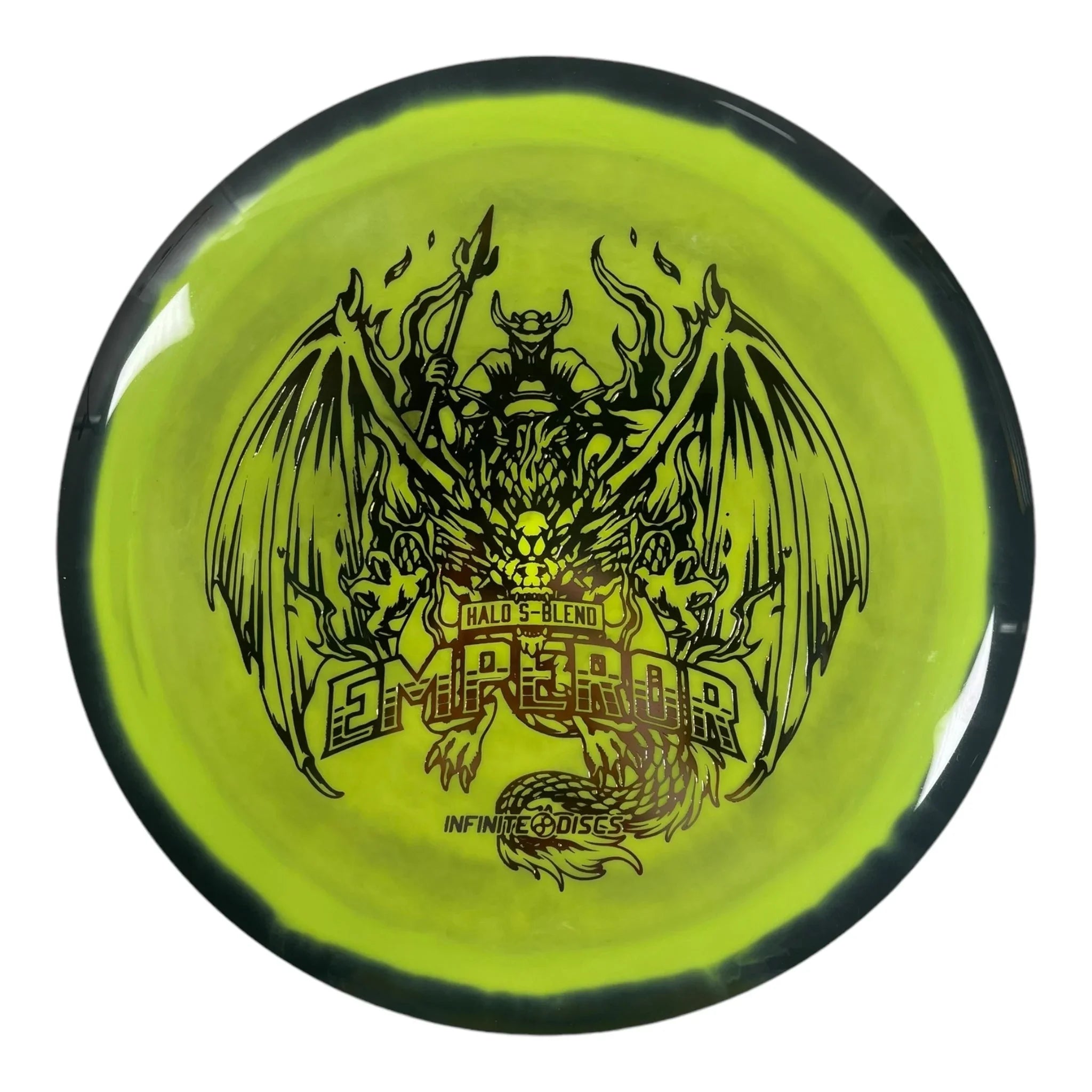 Infinite Discs Emperor | Halo S - Blend | Green/Bronze Multi 169g Disc Golf