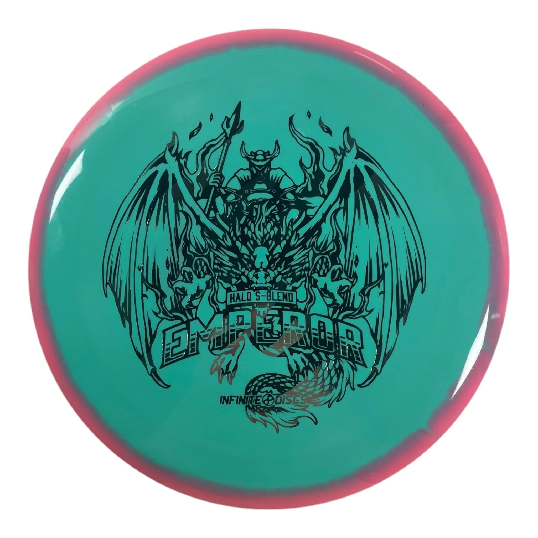 Infinite Discs Emperor | Halo S - blend | Green/Multi 170g Disc Golf