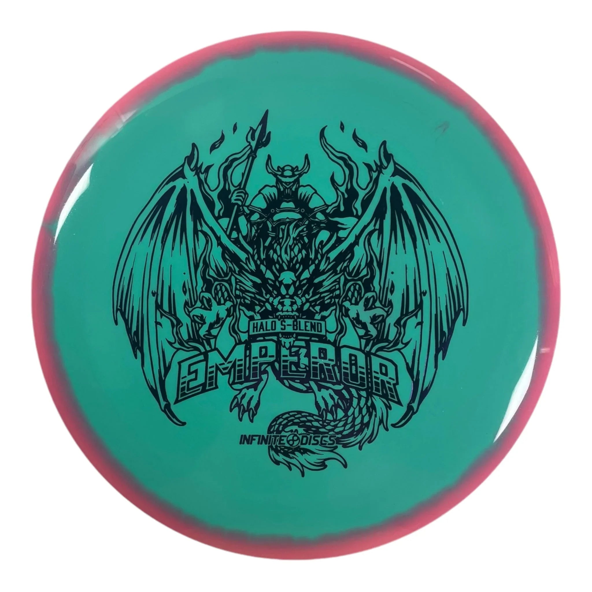 Infinite Discs Emperor | Halo S - blend | Green/Purple 170g Disc Golf