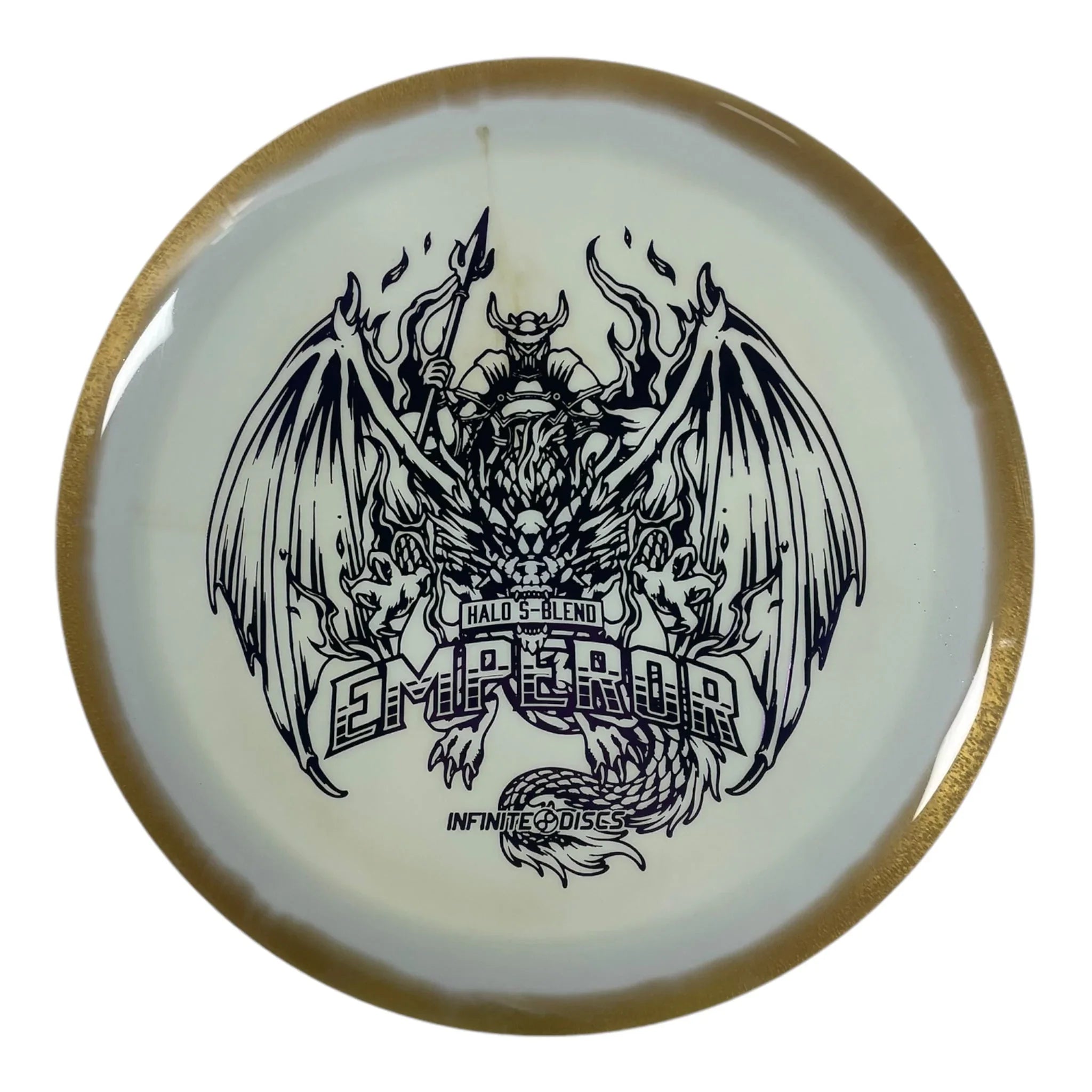 Infinite Discs Emperor | Halo S - Blend | White/Purple 170g Disc Golf