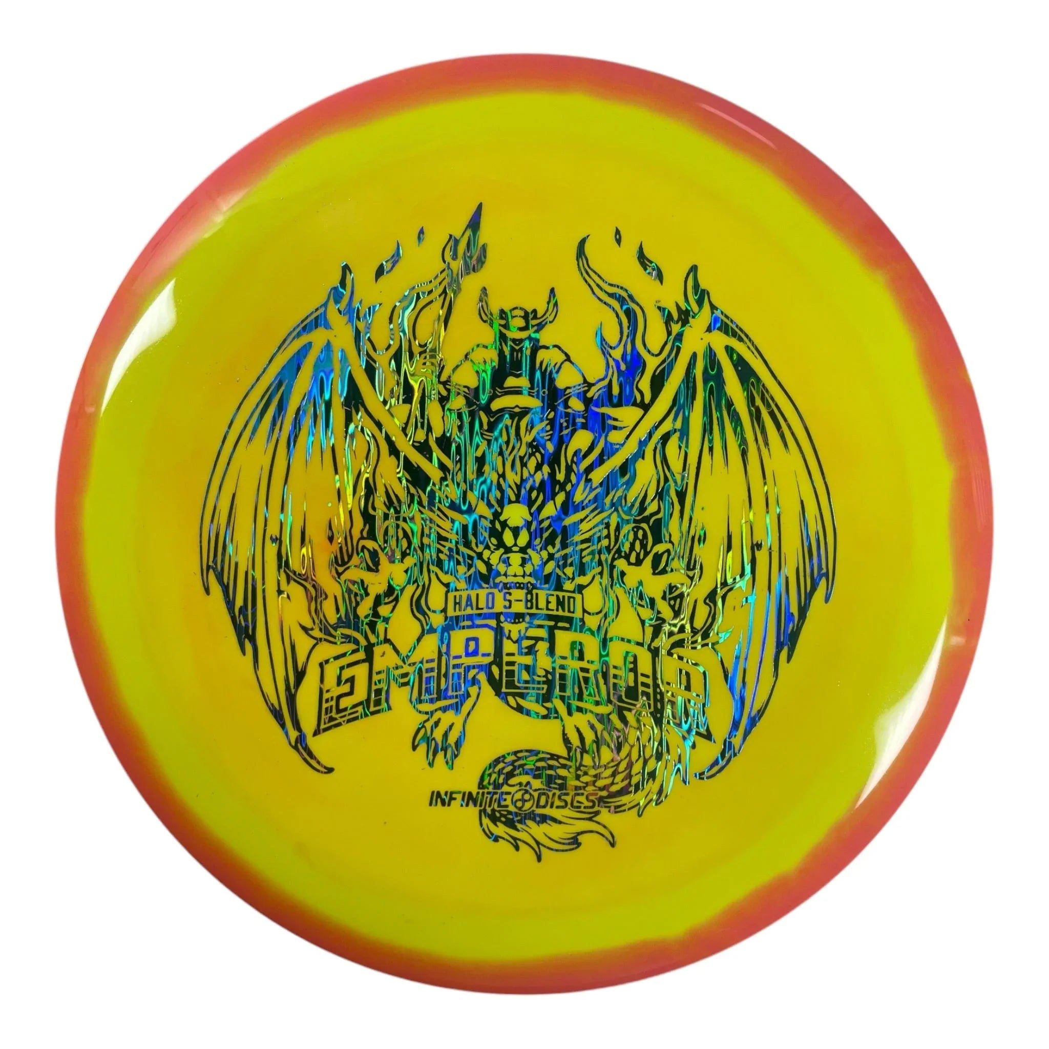 Infinite Discs Emperor | Halo S - blend | Yellow/Blue 170 - 171g Disc Golf