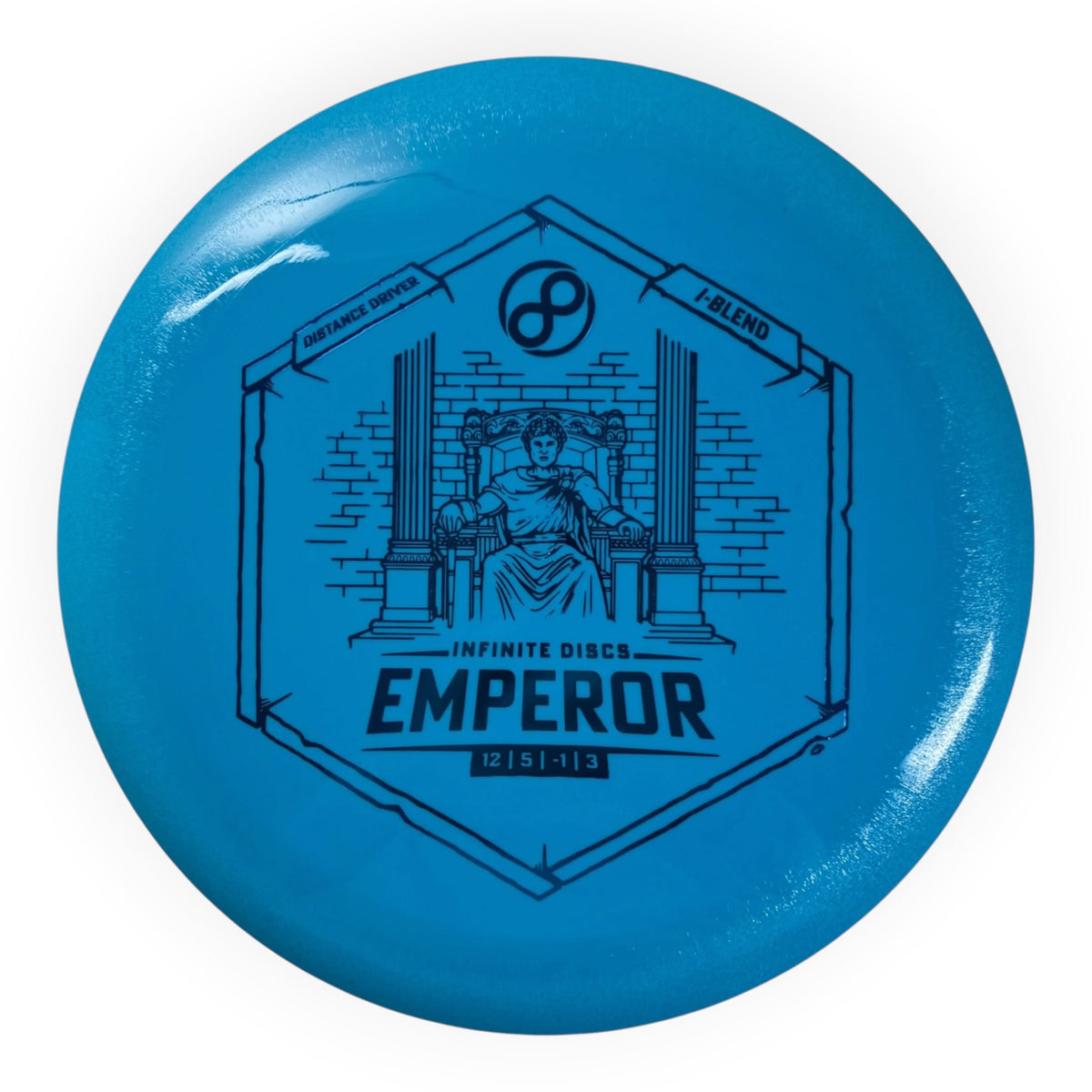 Infinite Discs Emperor | I-Blend | Blue/Blue 159g Disc Golf