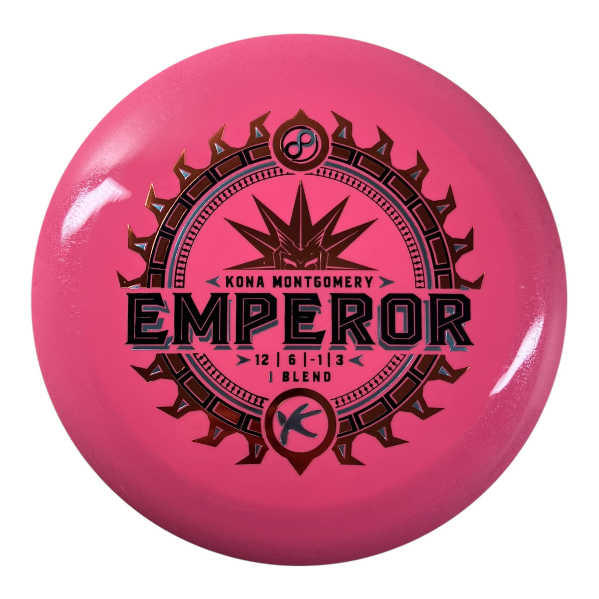 Infinite Discs Emperor | I-Blend | Pink/Gold 159-163g (Kona Montgomery) Disc Golf