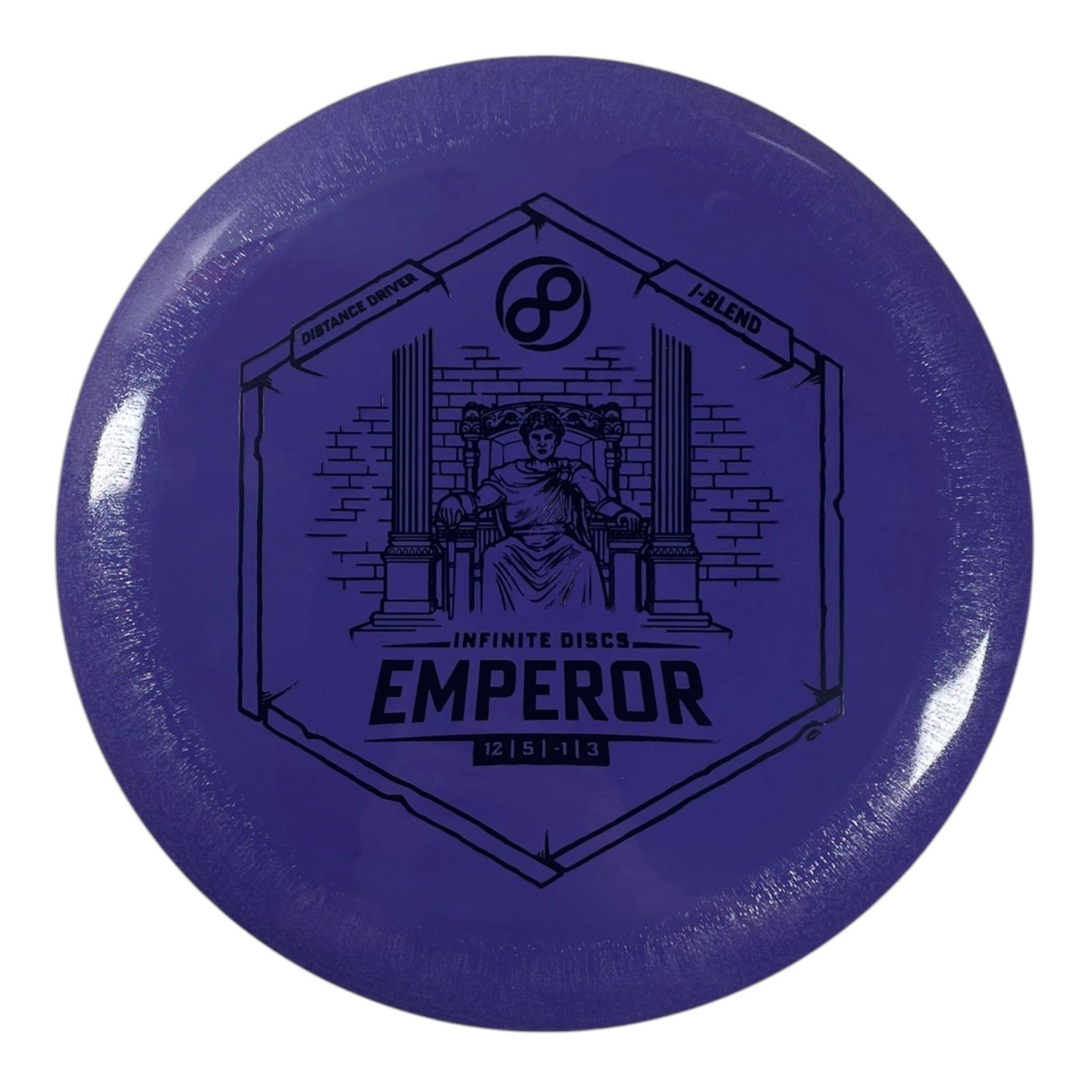 Infinite Discs Emperor | I-blend | Purple/Black 174g Disc Golf
