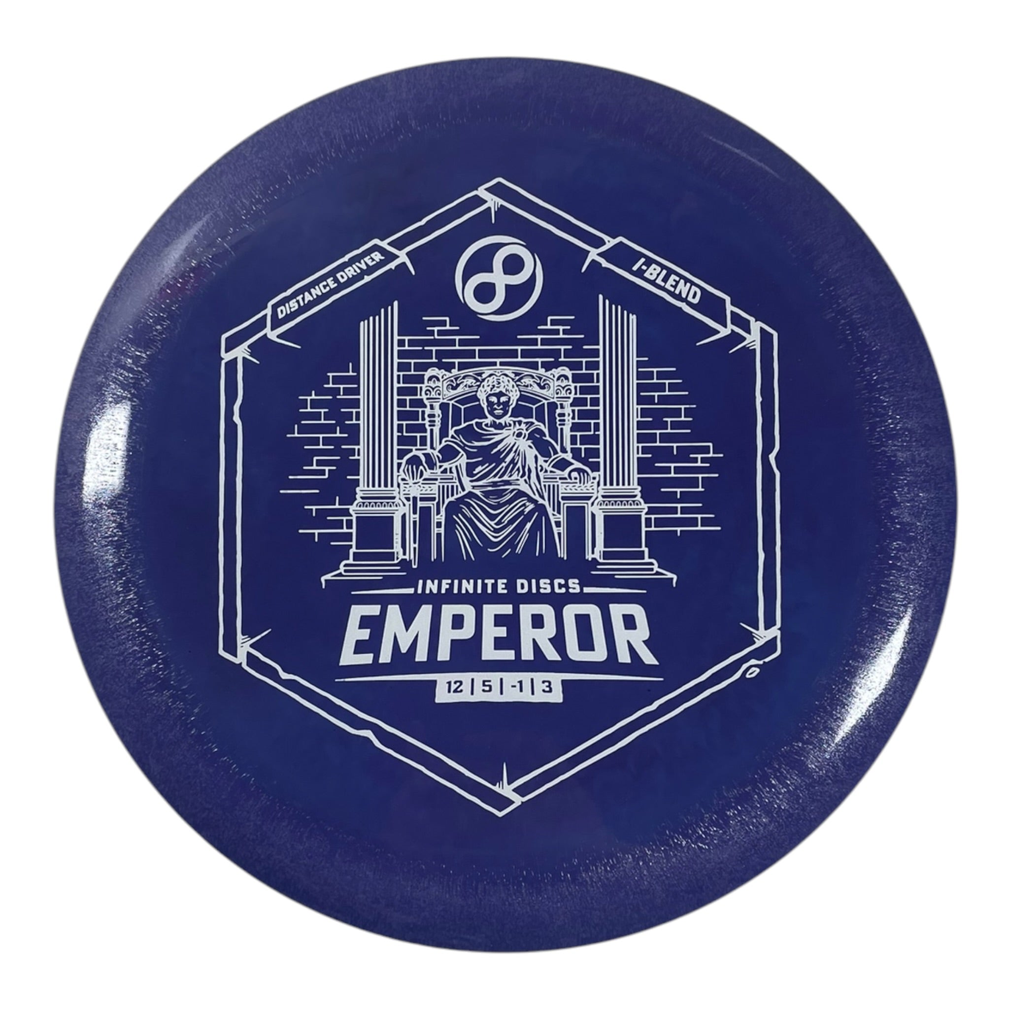 Infinite Discs Emperor | I-blend | Purple/White 170g Disc Golf