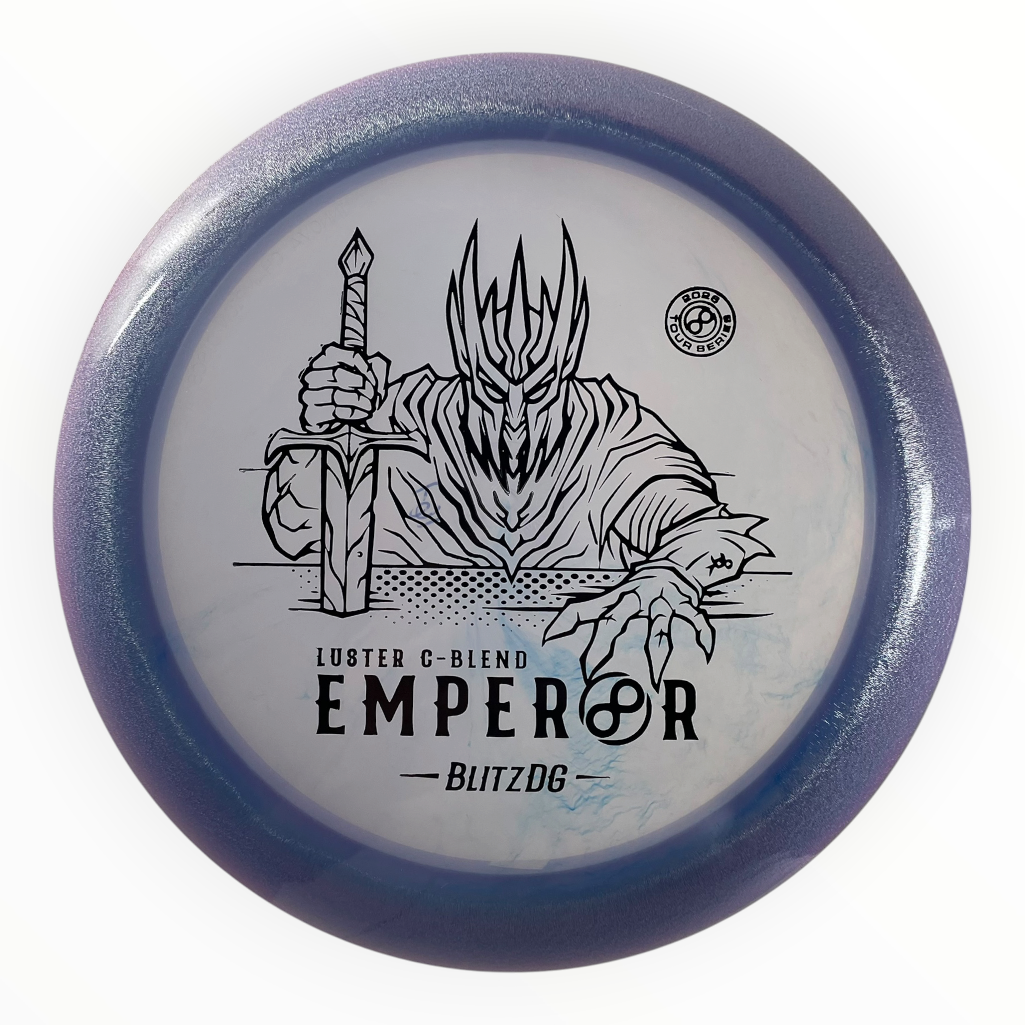 Infinite Discs Emperor | Luster C-Blend | Blue/Black 167g (BlitzDG) Disc Golf