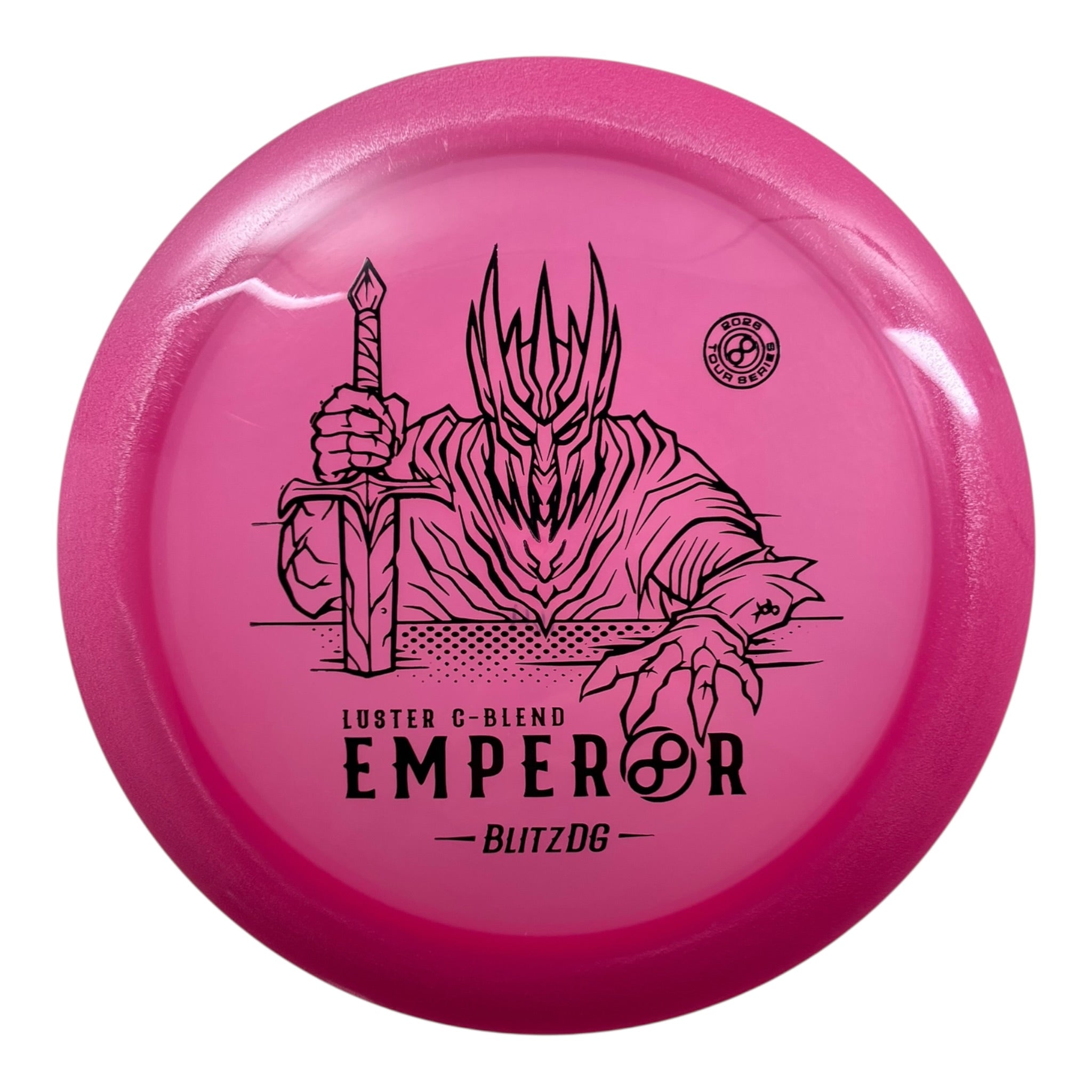 Infinite Discs Emperor | Luster C-Blend | Pink/Black 162-164g (BlitzDG) Disc Golf