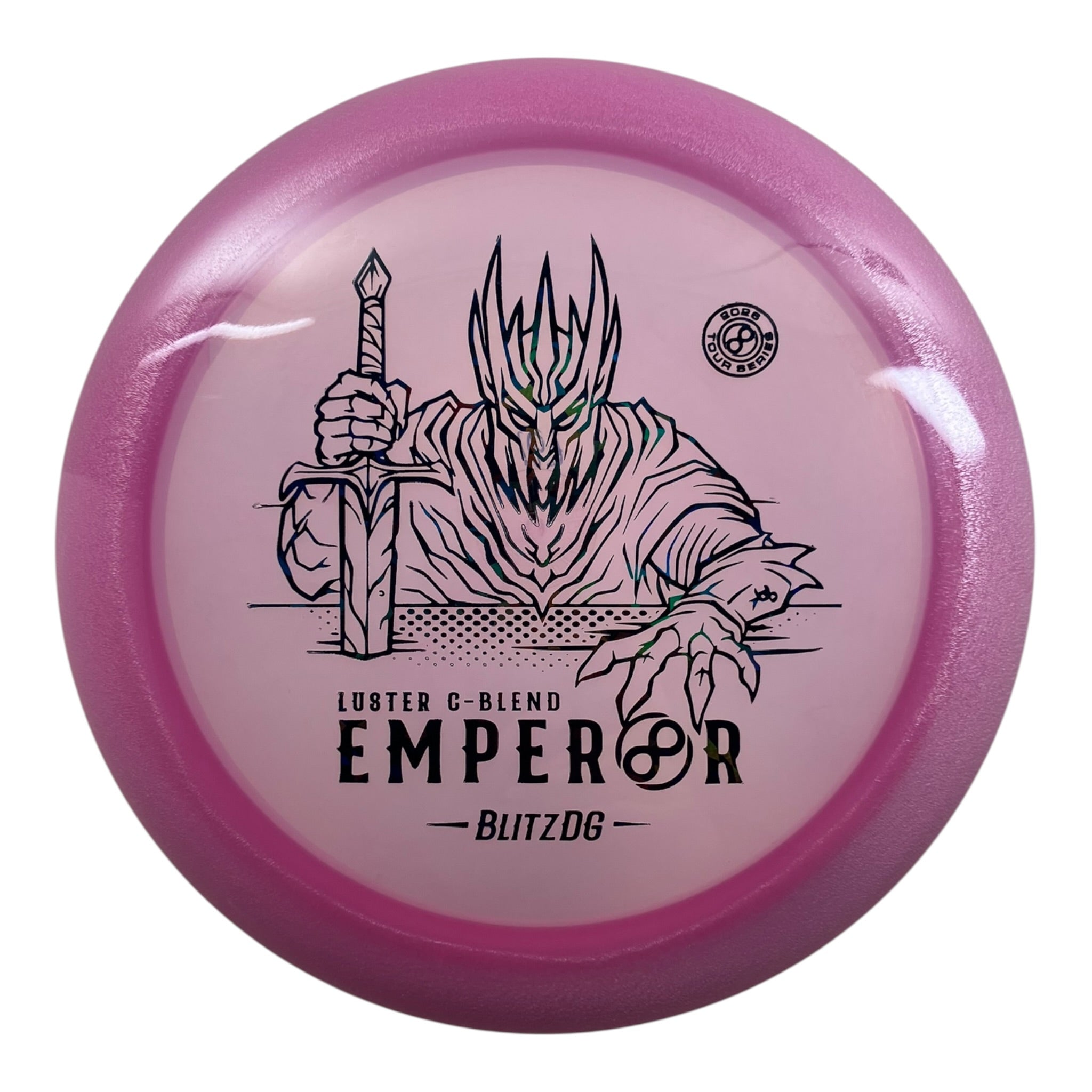 Infinite Discs Emperor | Luster C-Blend | Pink/Black Ice 167g (BlitzDG) Disc Golf