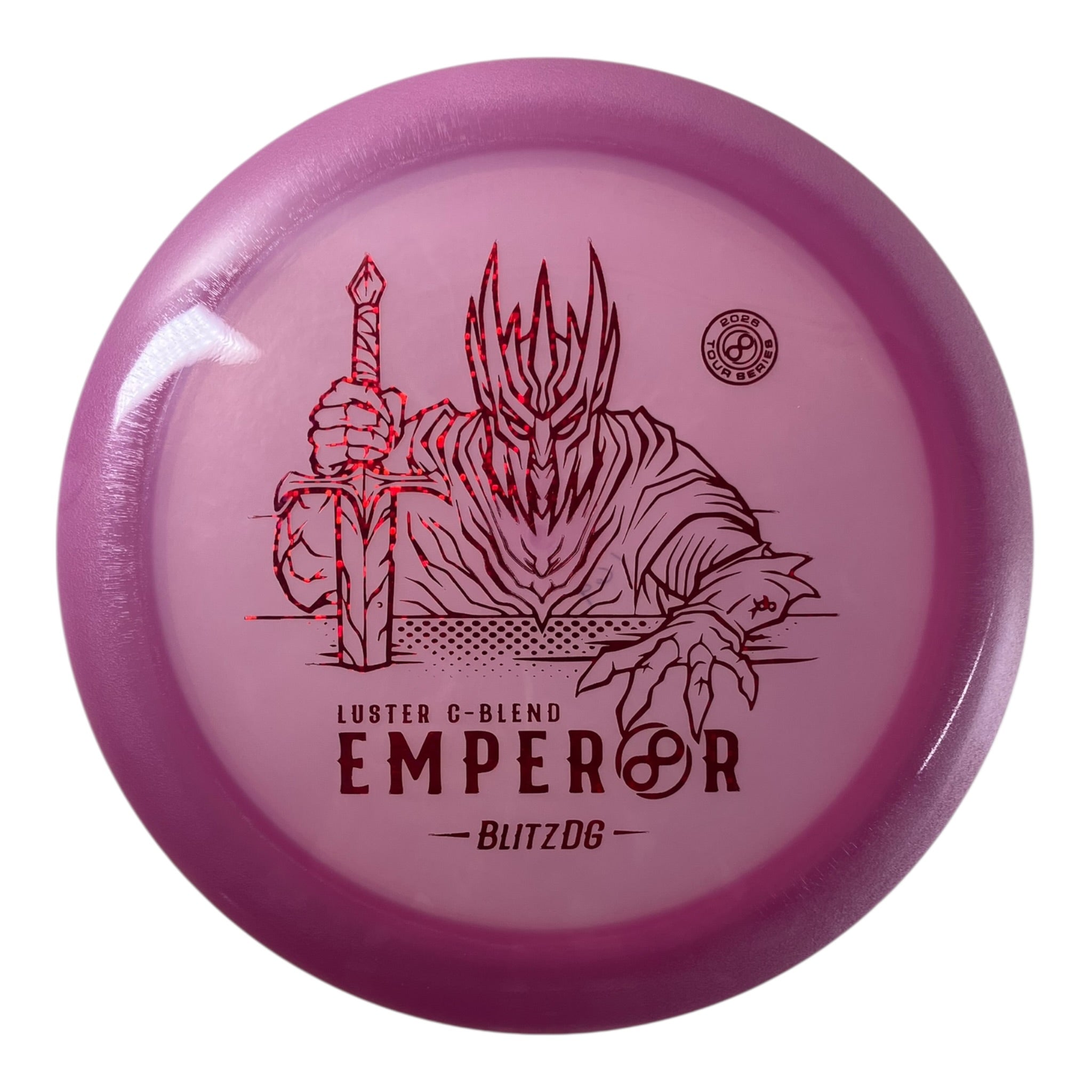 Infinite Discs Emperor | Luster C-Blend | Purple/Red 169g (BlitzDG) Disc Golf