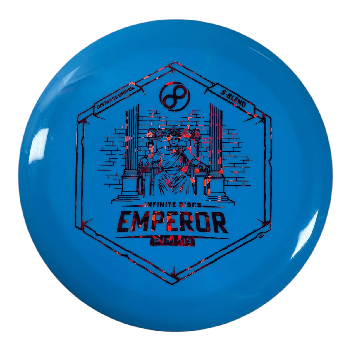 Infinite Discs Emperor | S-blend | Blue/Red Holo 172g Disc Golf