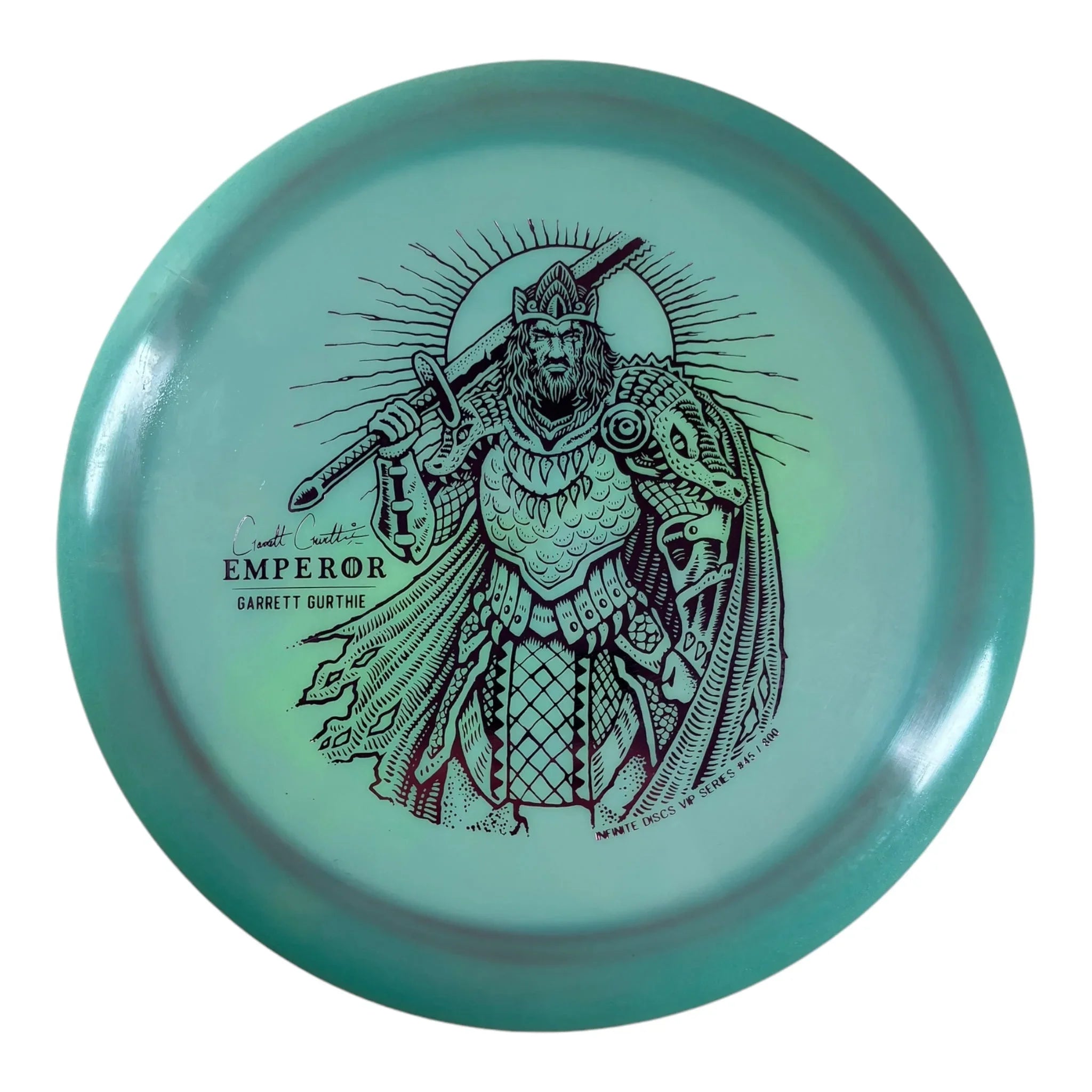 Infinite Discs Emperor | VIP Series | Blue/Holo 171g (Garrett Gurthie) (Used Great) Disc Golf