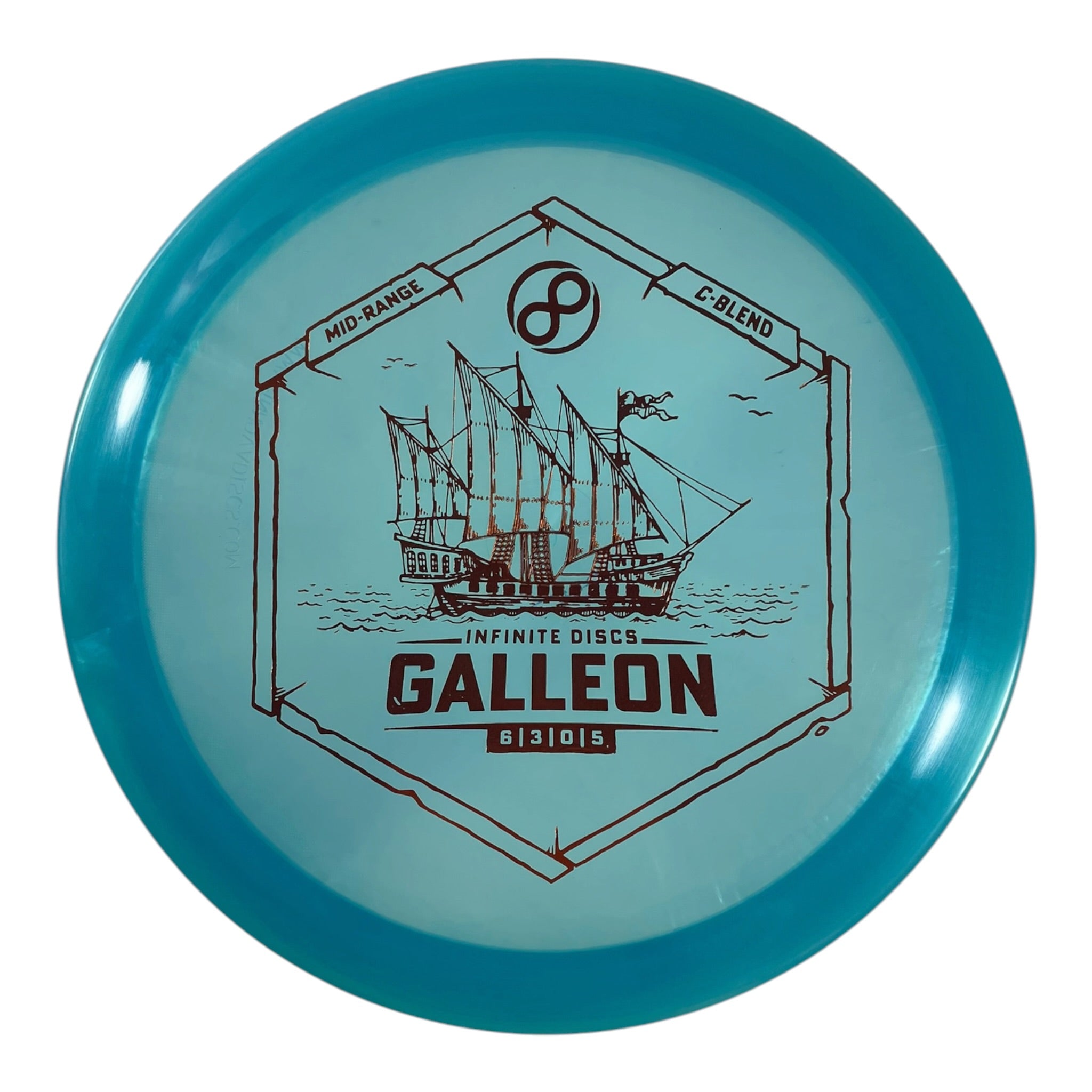Infinite Discs Galleon | C-Blend | Blue/Orange 173g Disc Golf