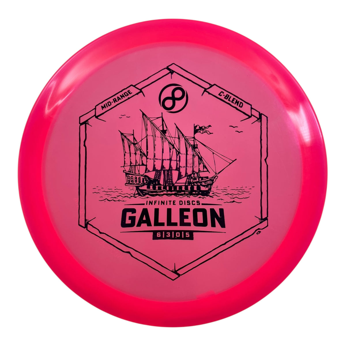 Infinite Discs Galleon | C-Blend | Pink/Purple 175g Disc Golf