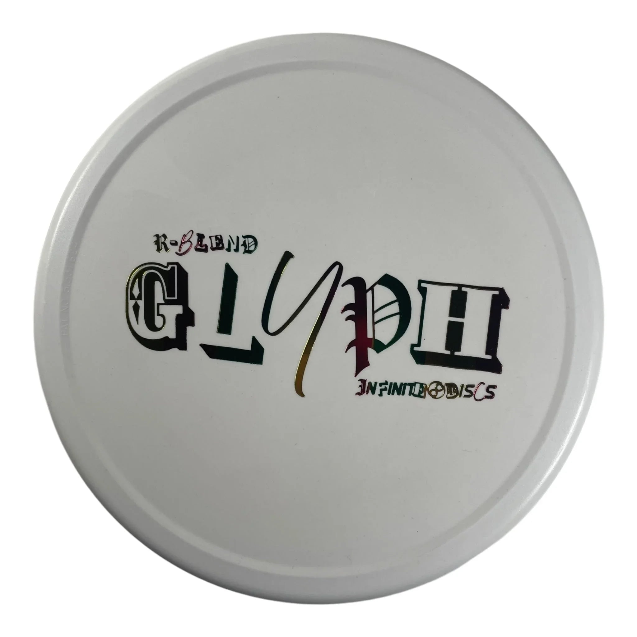 Infinite Discs Glyph | R - Blend | White/Rasta 171g Disc Golf