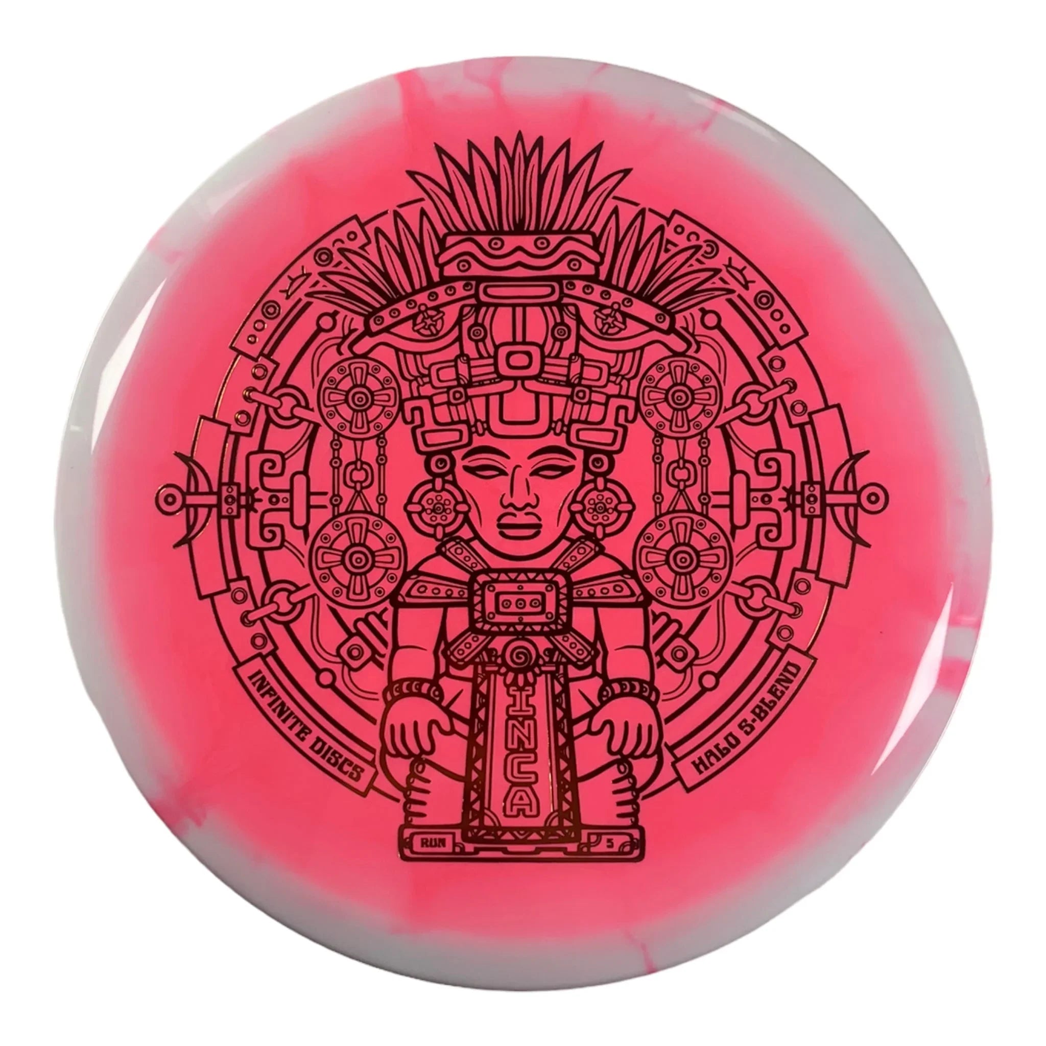 Infinite Discs Inca | Halo S - Blend | Pink/Bronze 180g Disc Golf