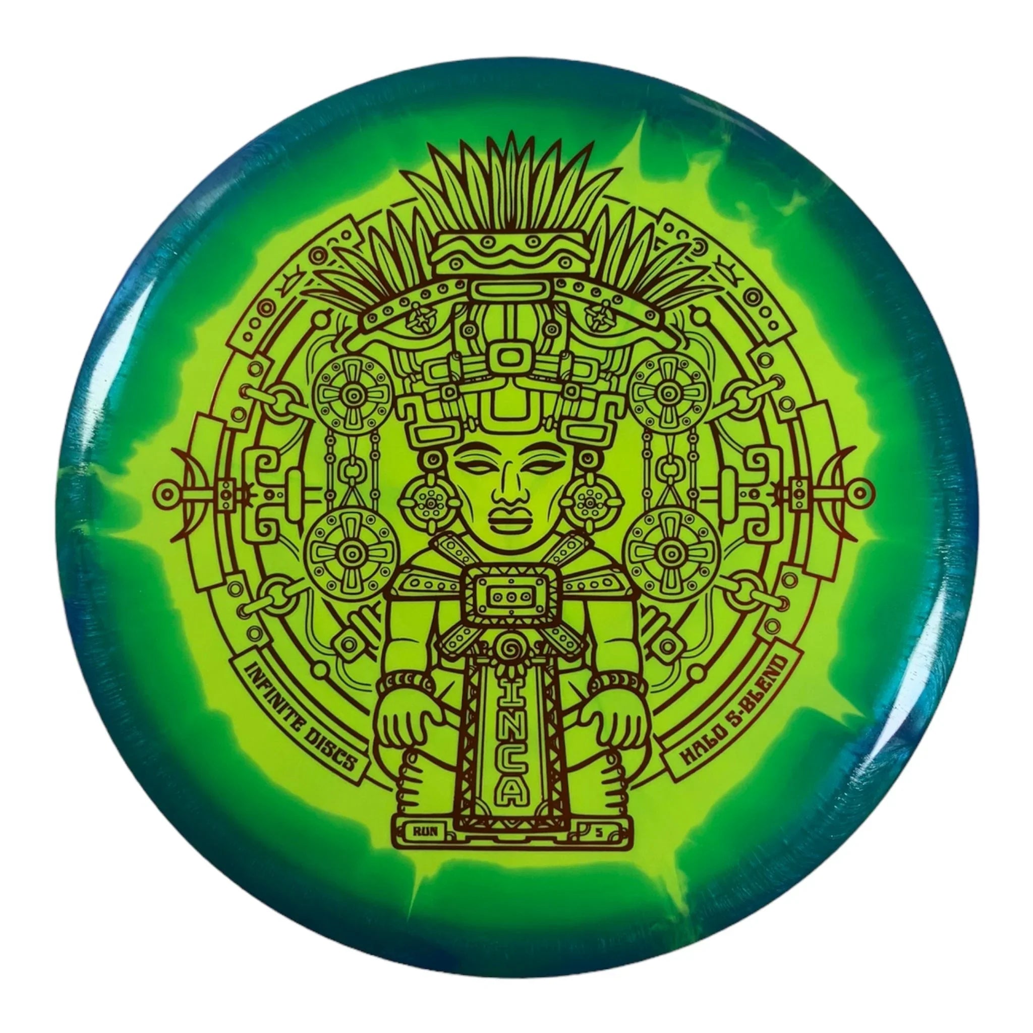 Infinite Discs Inca | Halo S - Blend | Yellow/Red 180g Disc Golf