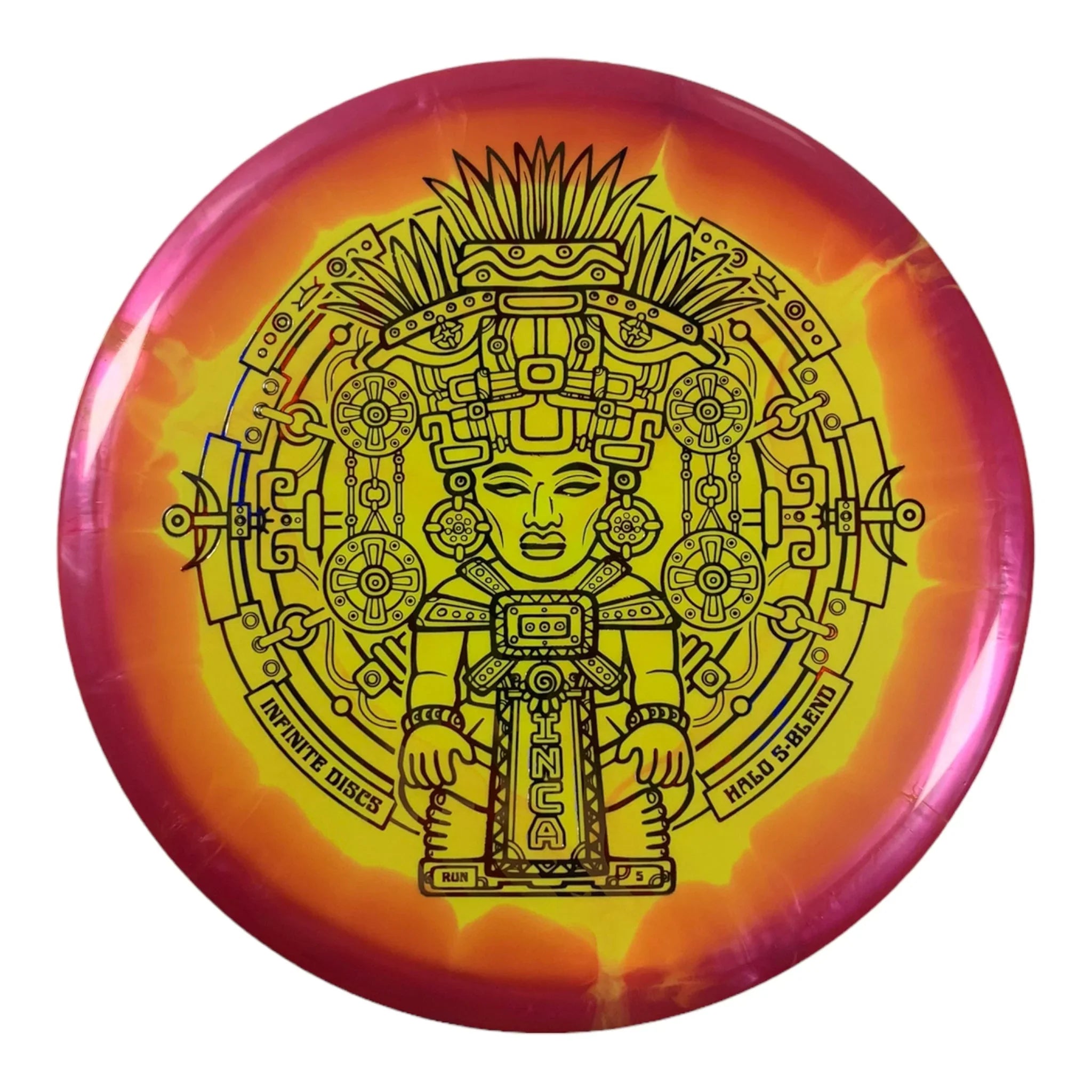 Infinite Discs Inca | Halo S - Blend | Yellow/USA 180g Disc Golf