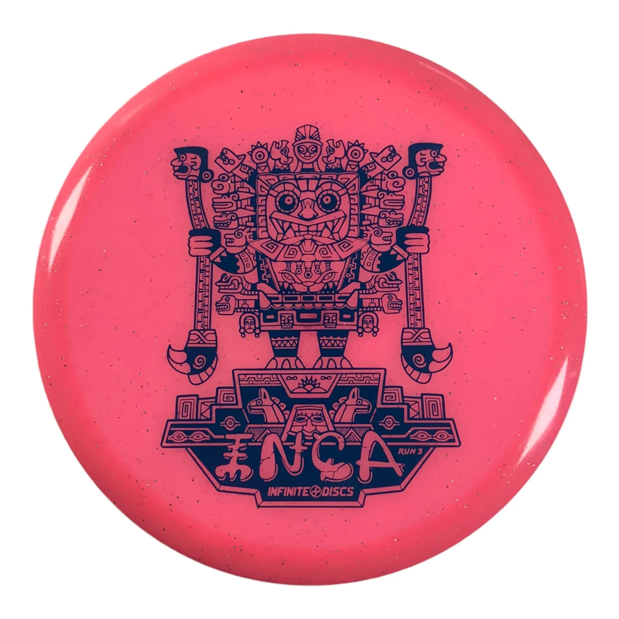 Infinite Discs Inca | Metal Flake Glow C - Blend | Pink/Blue 180g Disc Golf