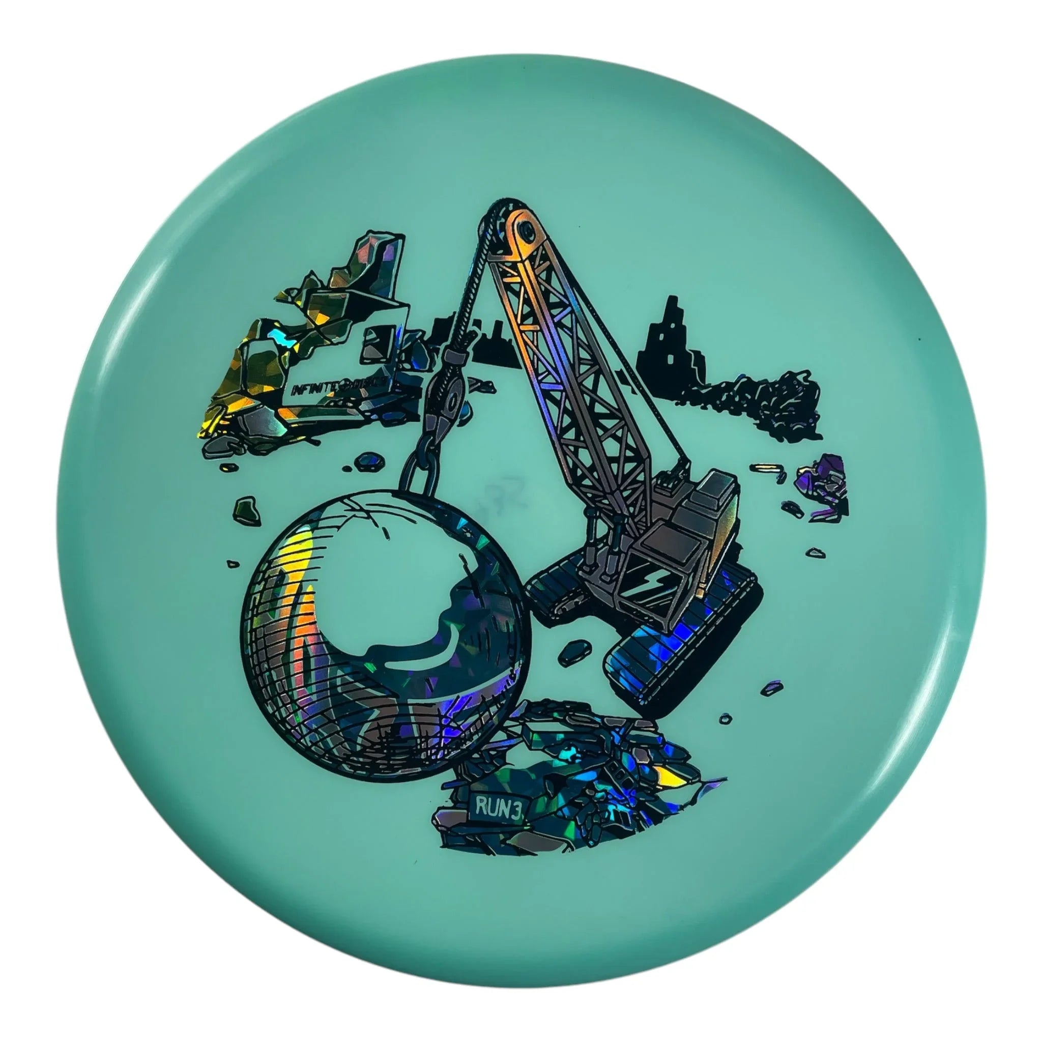 Infinite Discs Raze | C - Blend Glow | Blue/Multi 175g Disc Golf
