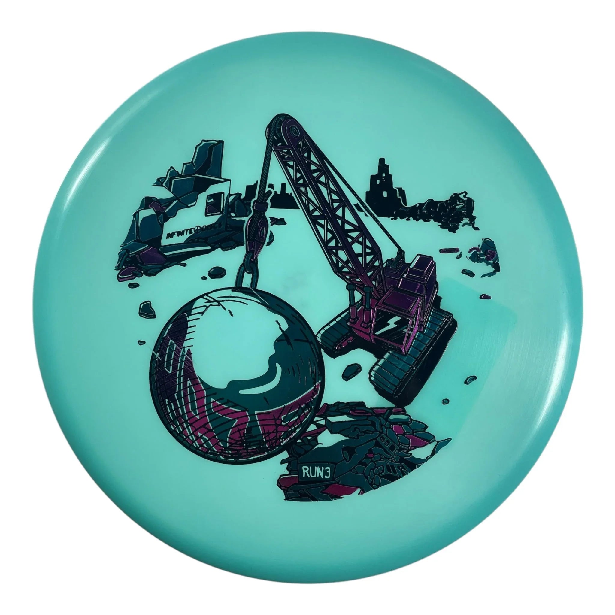 Infinite Discs Raze | C - Blend Glow | Blue/Pink 175g Disc Golf