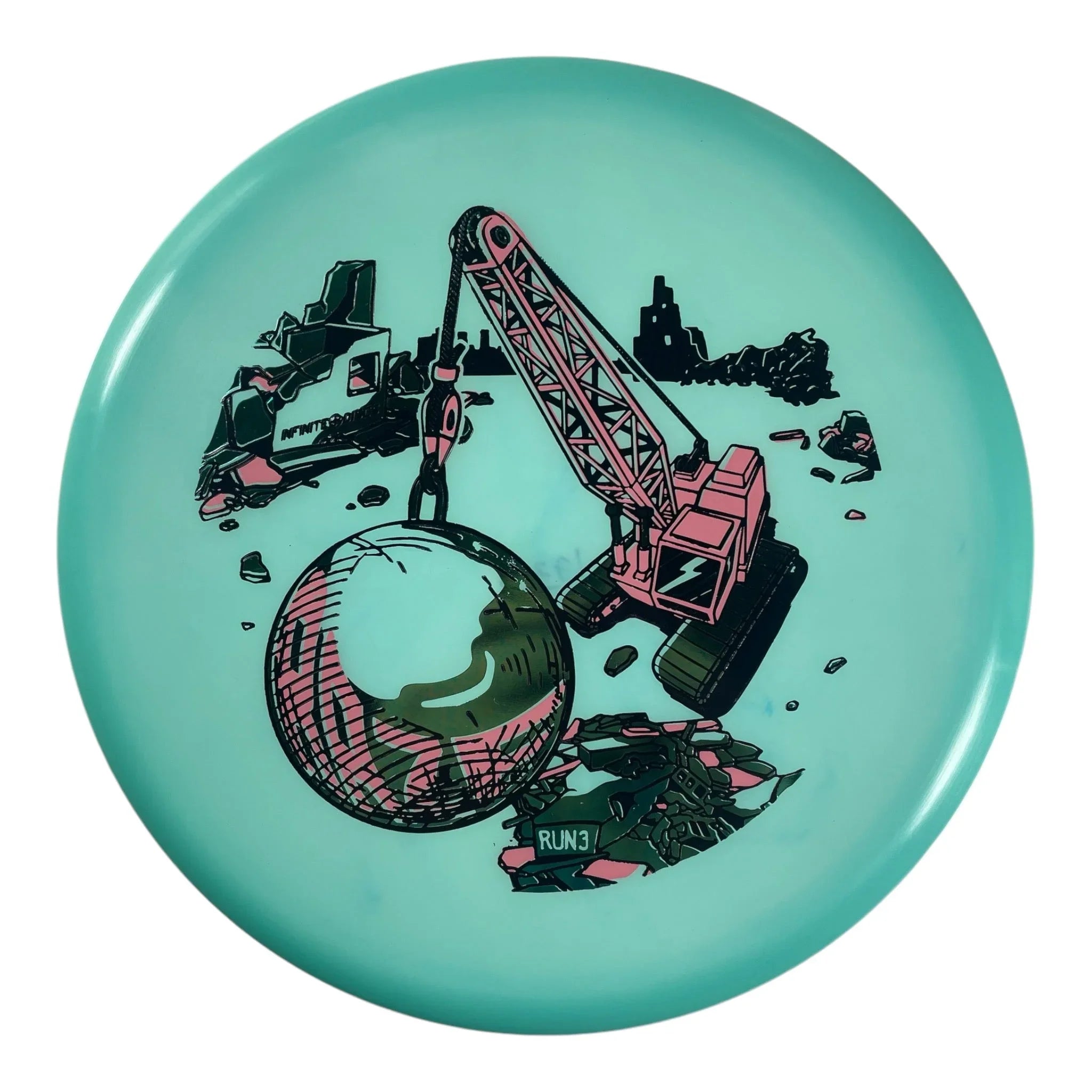 Infinite Discs Raze | C - Blend Glow | Blue/Seafoam 175g Disc Golf