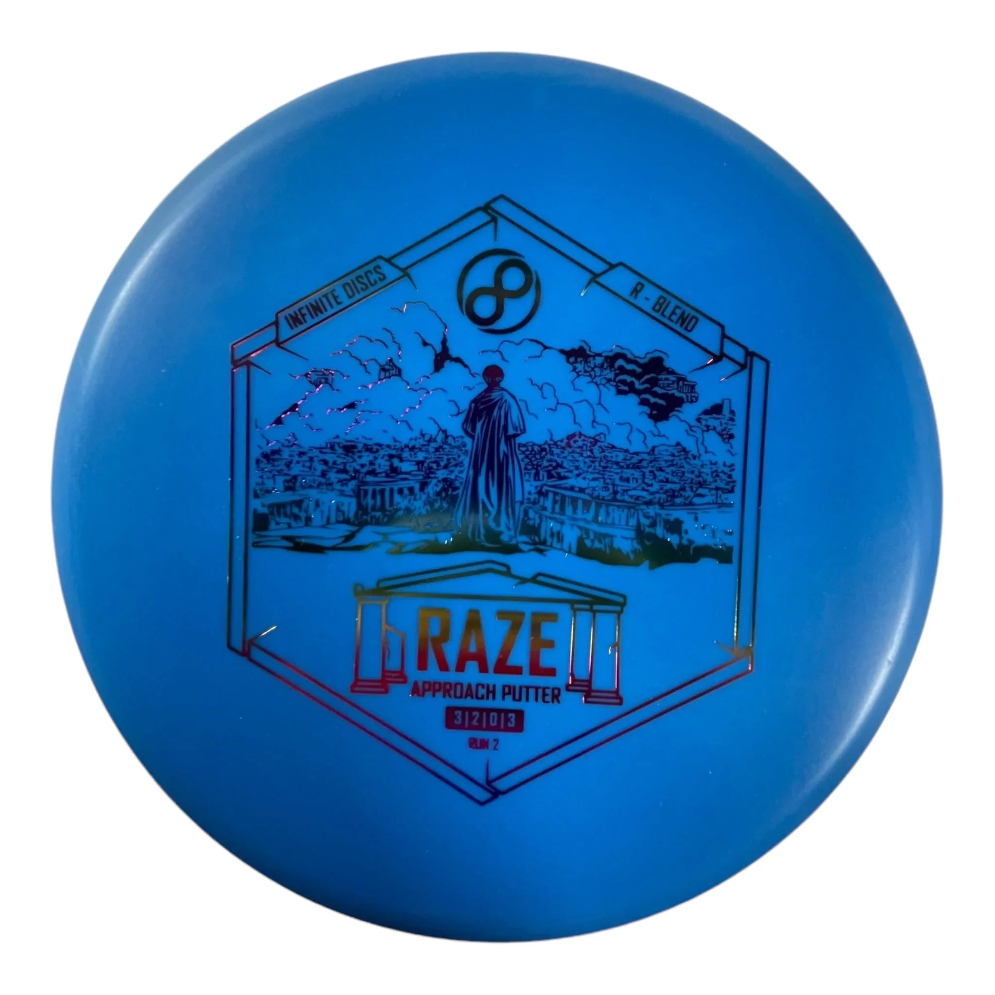 Infinite Discs Raze | R - Blend | Blue/Rainbow 166 - 172g Disc Golf