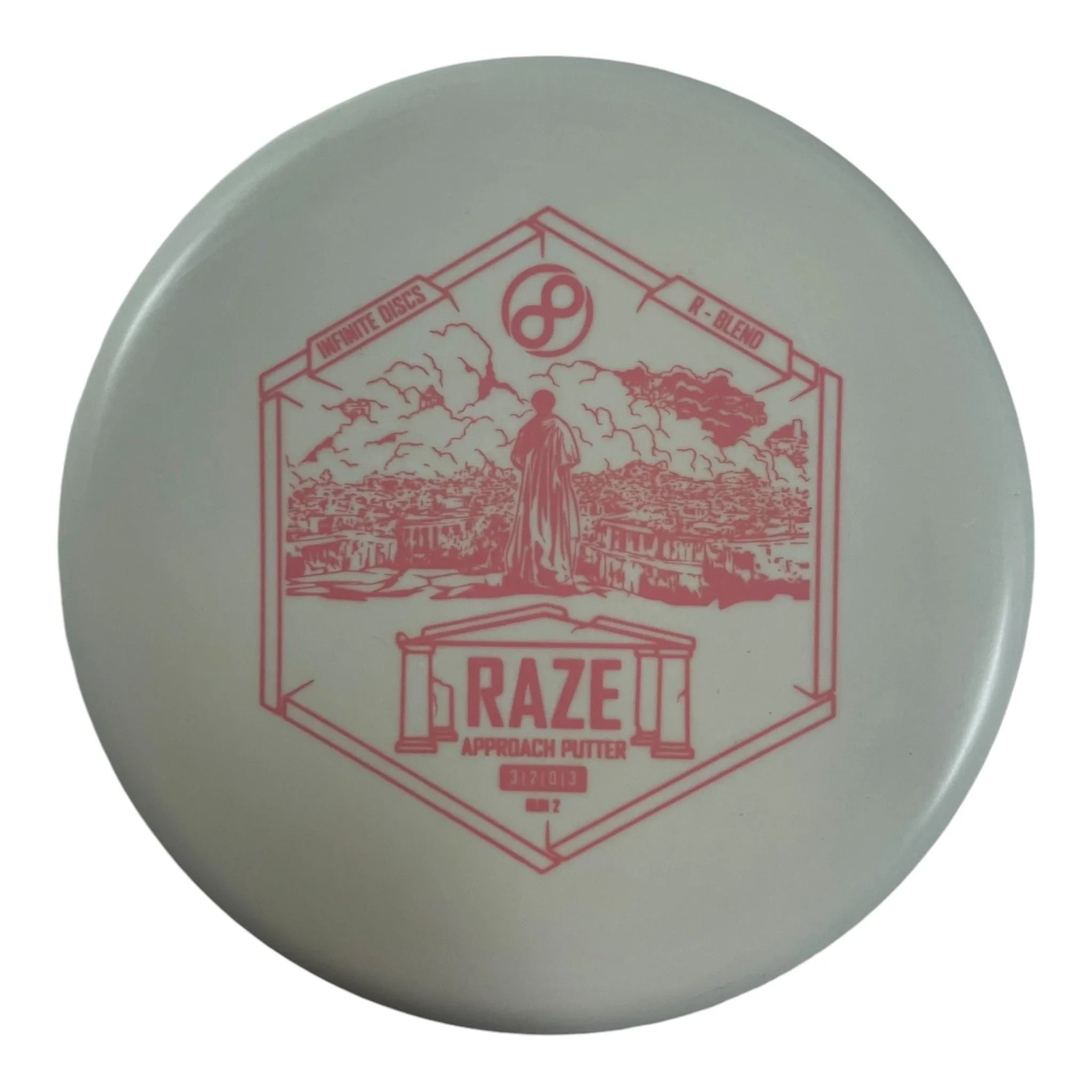 Infinite Discs Raze | R - Blend | White/Pink 163g Disc Golf