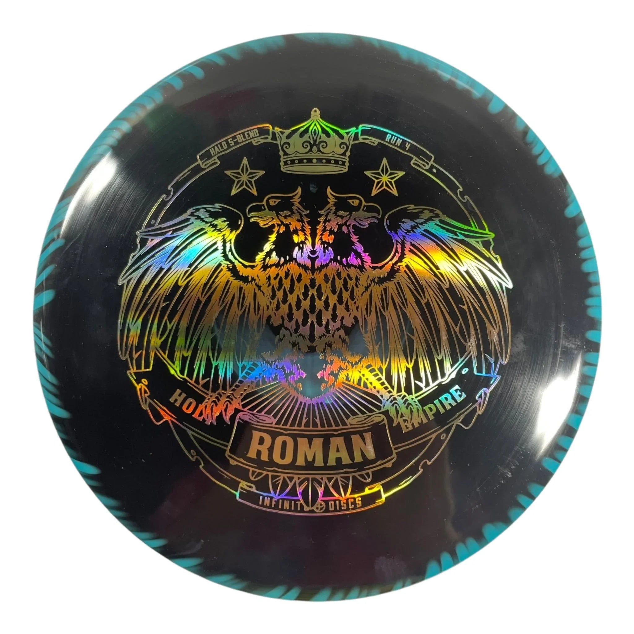 Infinite Discs Roman | Halo S - Blend | Black/Gold Holo 169g Disc Golf
