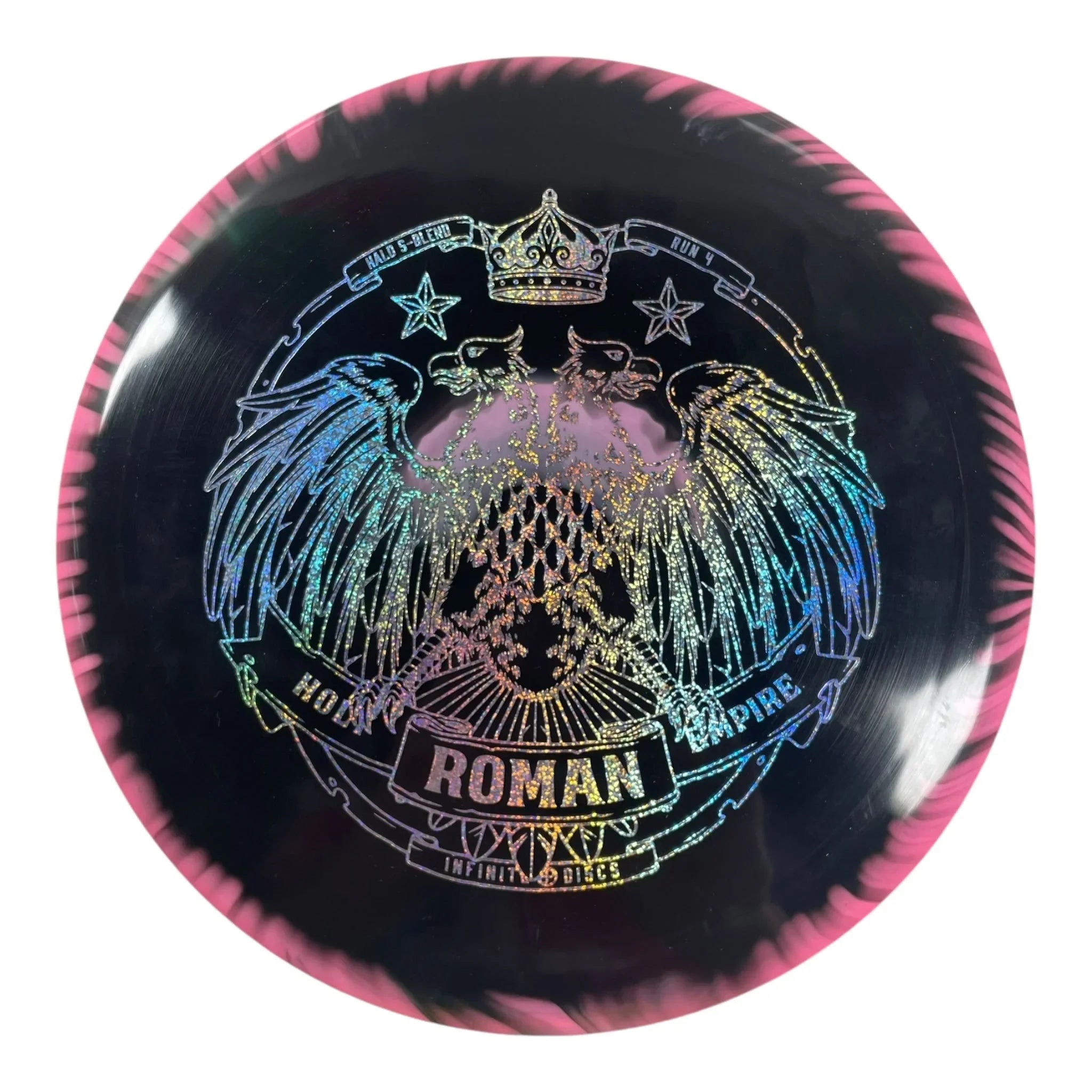 Infinite Discs Roman | Halo S - Blend | Black/Holo 168g Disc Golf