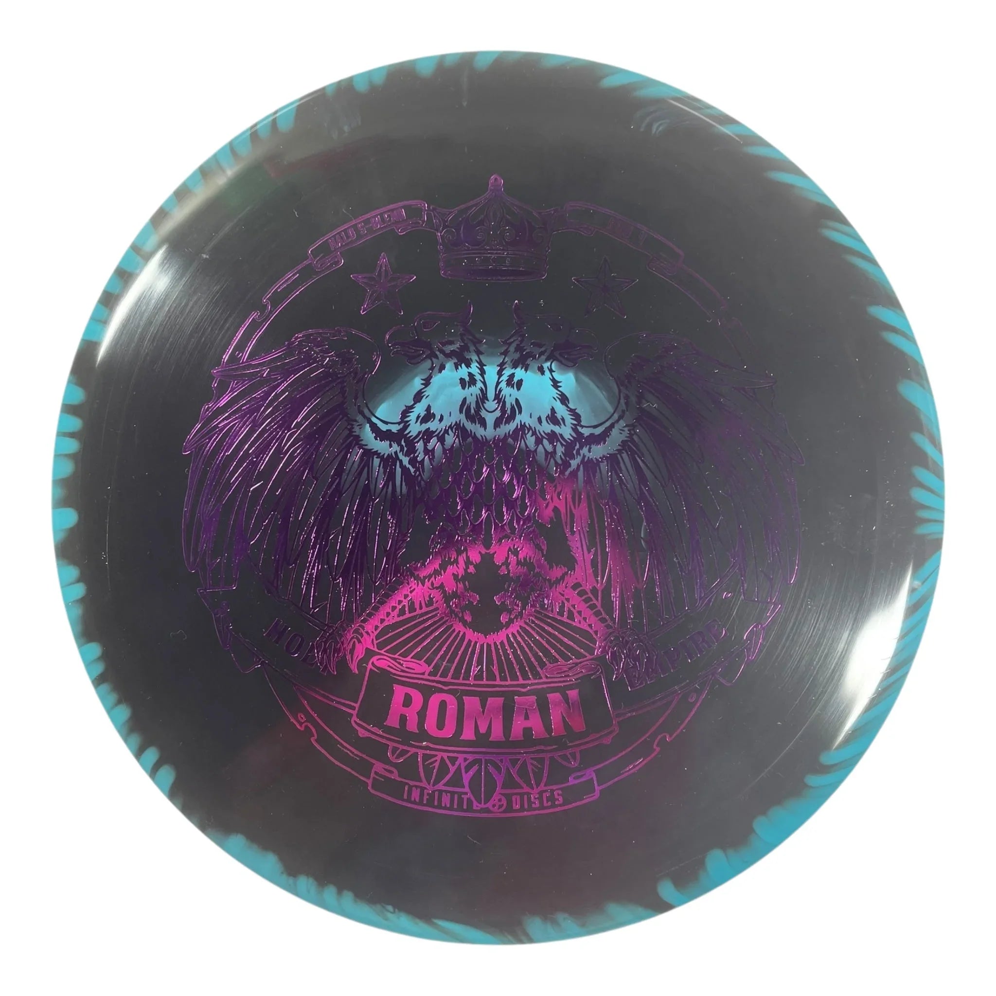 Infinite Discs Roman | Halo S - Blend | Black/Purple 173g Disc Golf