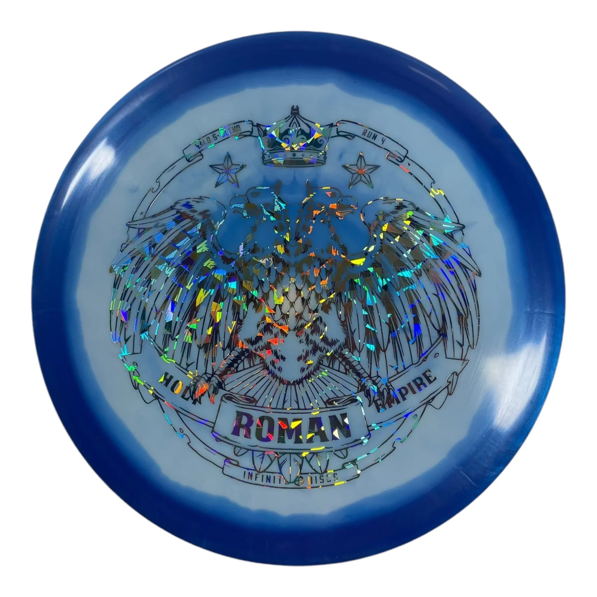 Infinite Discs Roman | Halo S - Blend | Blue/Gold Holo 173g Disc Golf