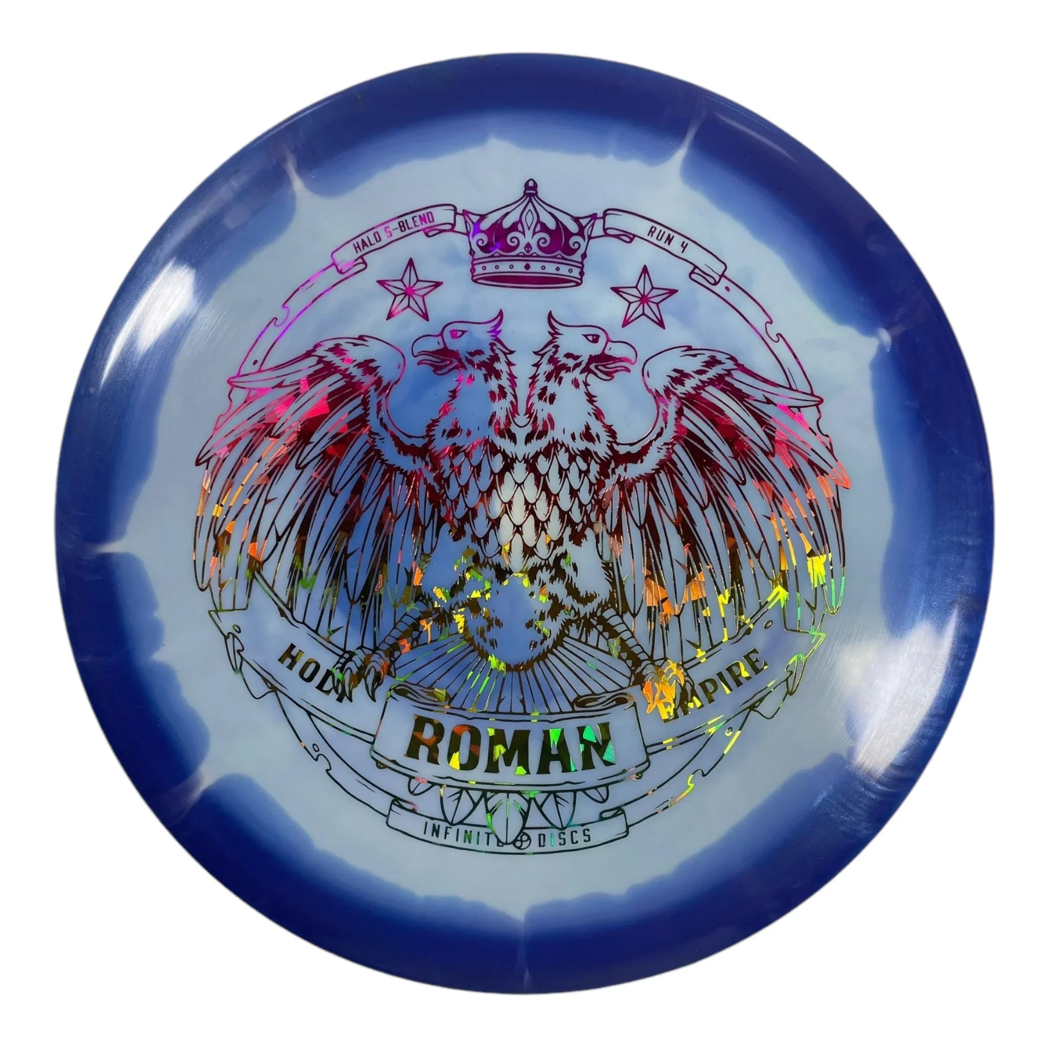 Infinite Discs Roman | Halo S - Blend | Blue/Rainbow 173g Disc Golf