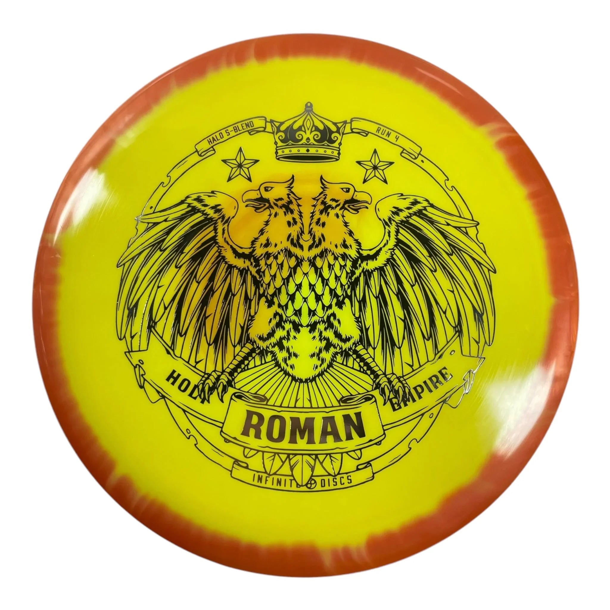 Infinite Discs Roman | Halo S - Blend | Yellow/Silver 173g Disc Golf