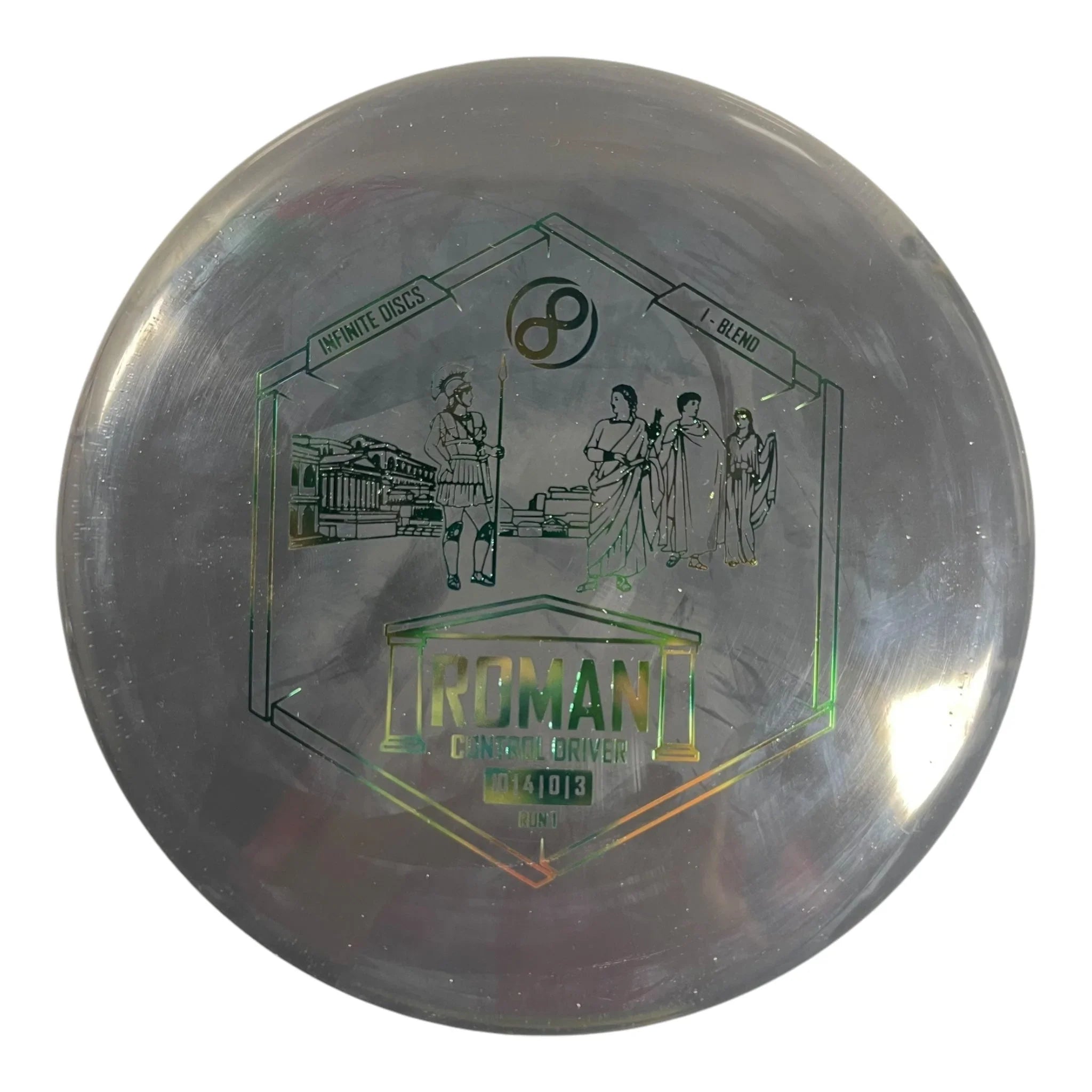 Infinite Discs Roman | I - Blend | Black/Green 172 - 173g Disc Golf