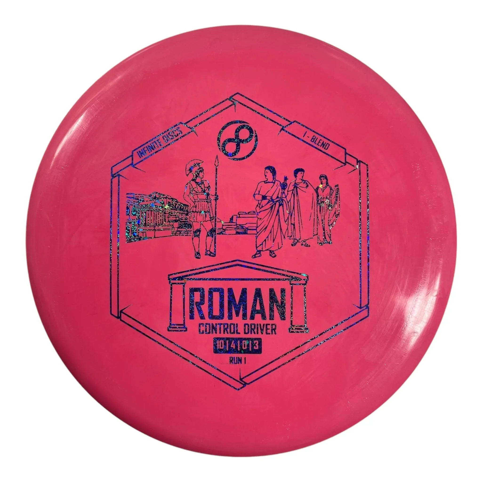 Infinite Discs Roman | I - Blend | Pink/Blue 173g Disc Golf