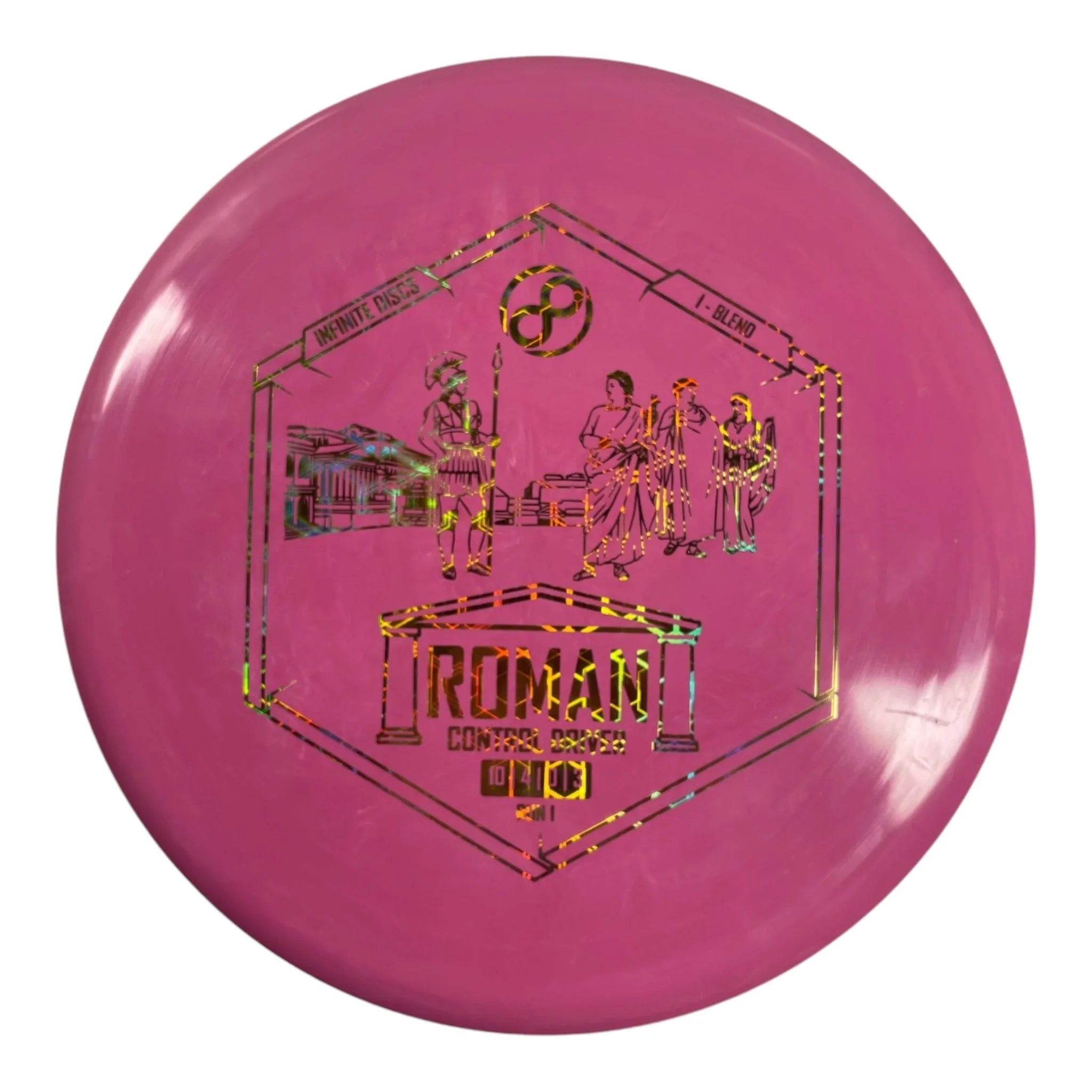 Infinite Discs Roman | I - Blend | Pink/Gold Holo 168g Disc Golf