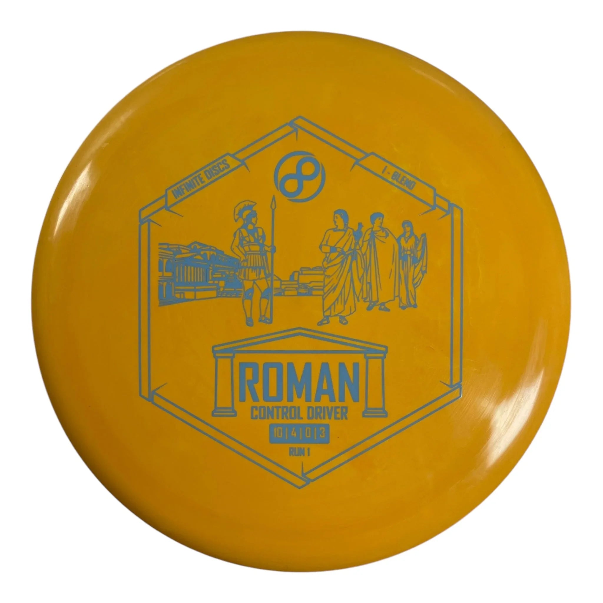 Infinite Discs Roman | I - Blend | Yellow/Blue 168g Disc Golf