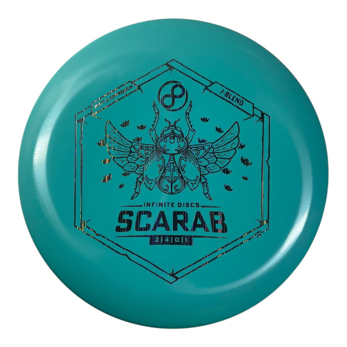 Infinite Discs Scarab | I-Blend | Teal/Holo 173g Disc Golf