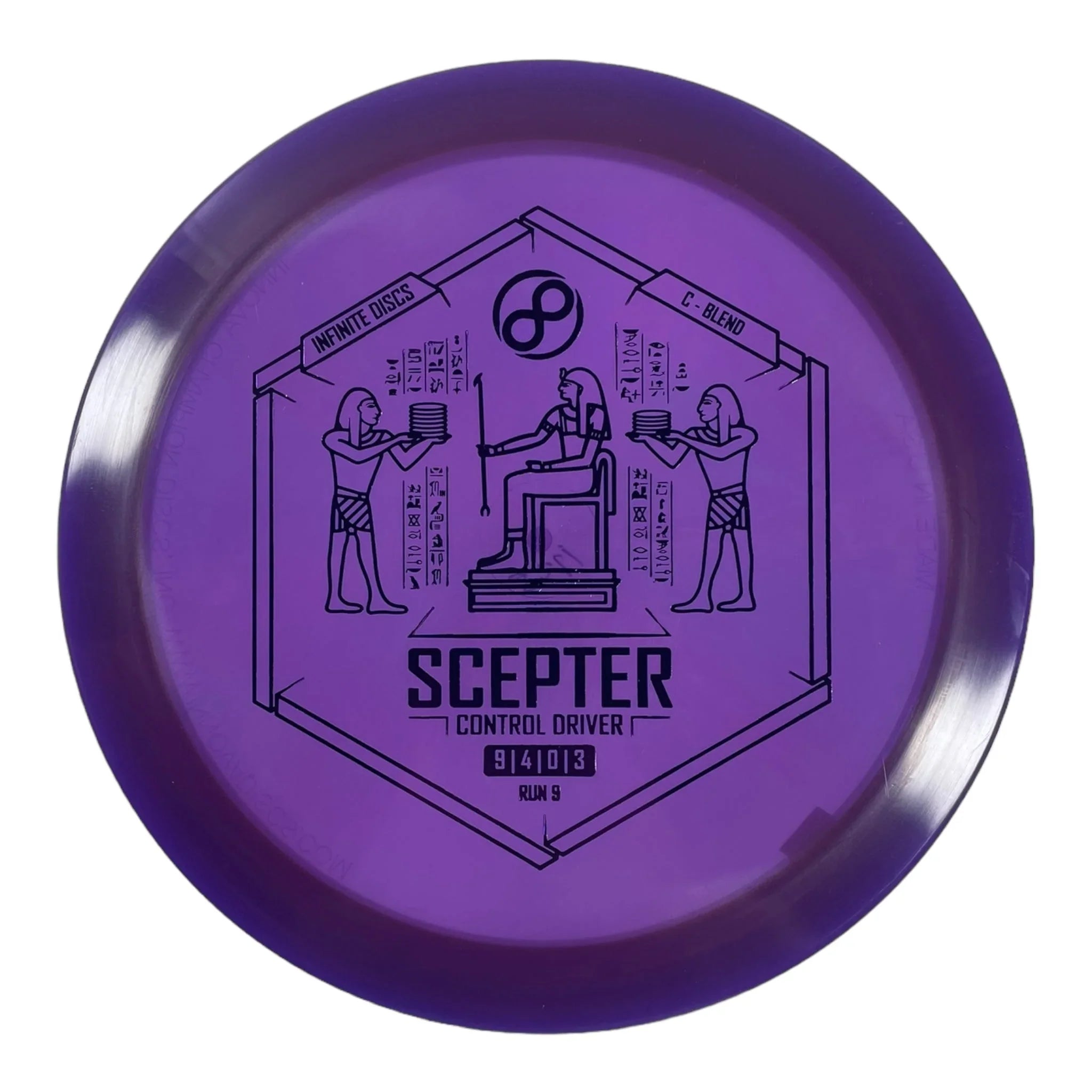 Infinite Discs Scepter | C - Blend | Purple/Purple 173g Disc Golf