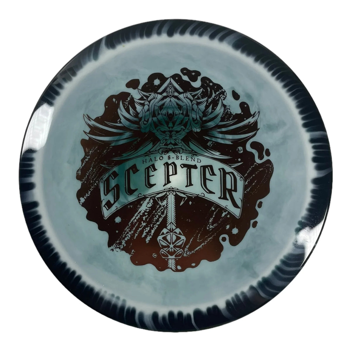 Infinite Discs Scepter | Halo S - Blend | Black/Bronze 175g Disc Golf