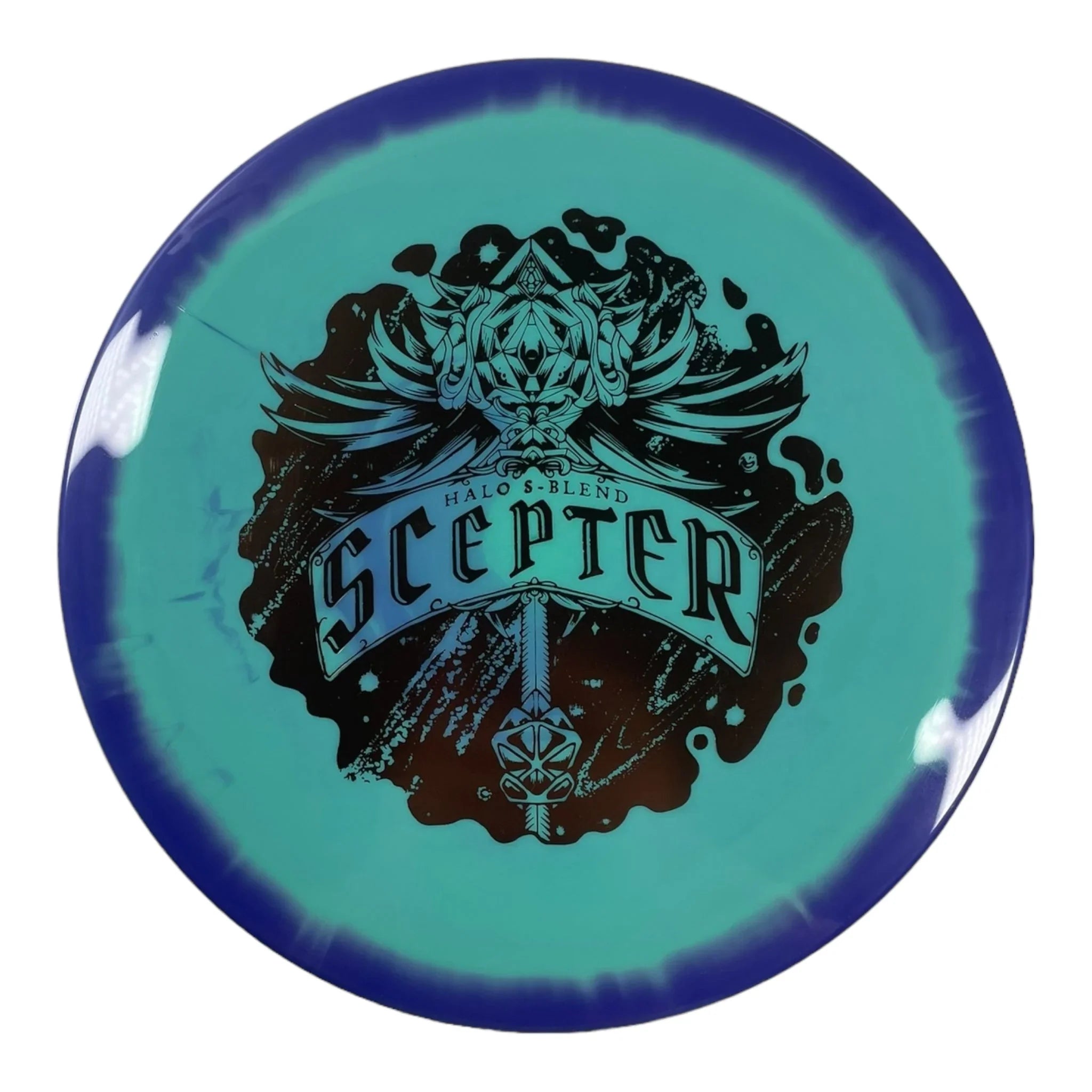 Infinite Discs Scepter | Halo S - Blend | Green/Bronze 175g Disc Golf