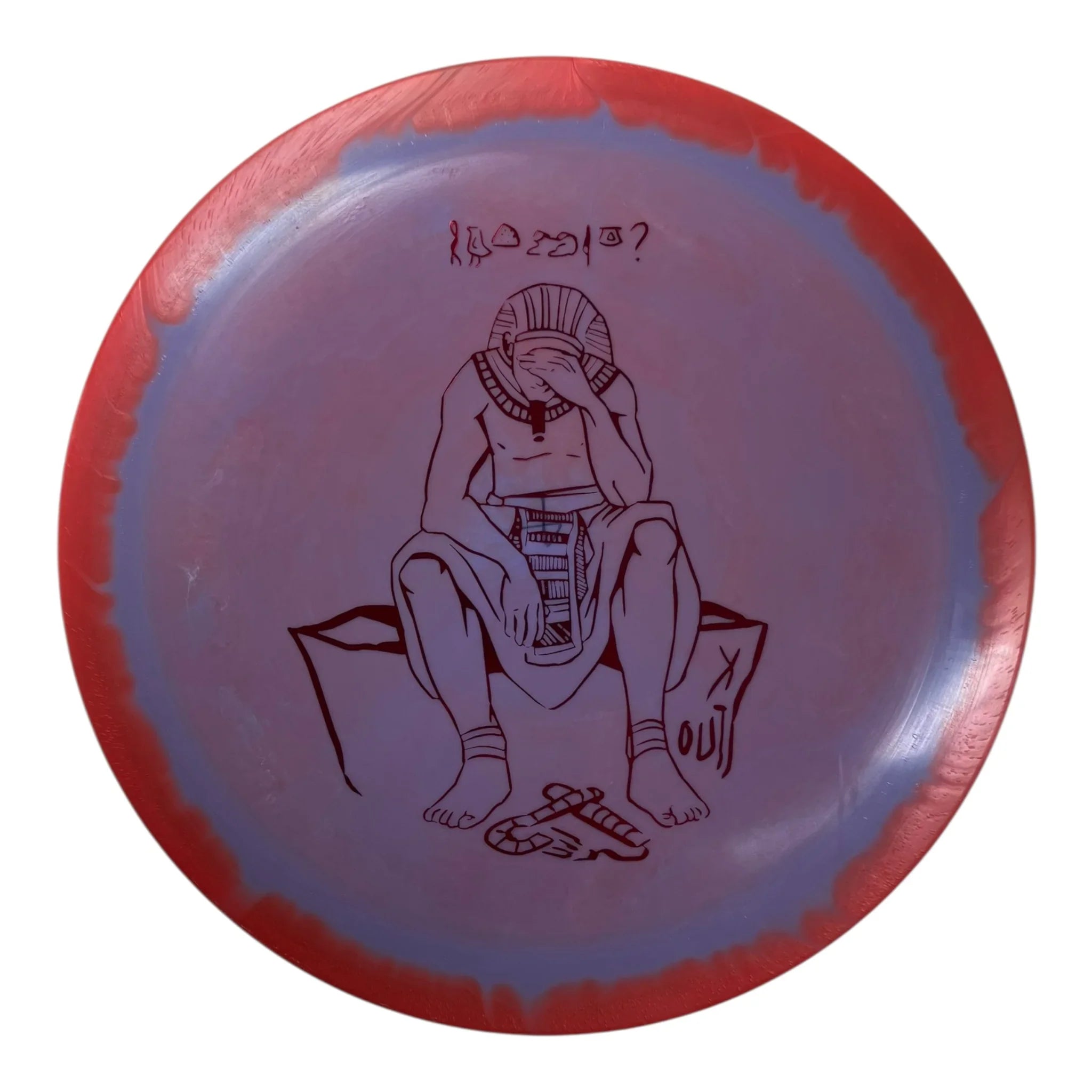 Infinite Discs Slab - Used Excellent | Halo S-Blend | Orange/Purple 175g Disc Golf