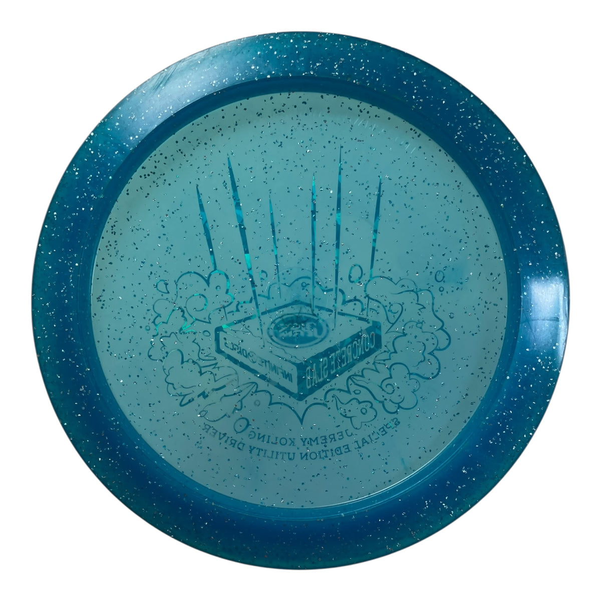 Infinite Discs Slab - Used Good | Concrete | Blue/Red 173g (Jeremy Koling) Disc Golf