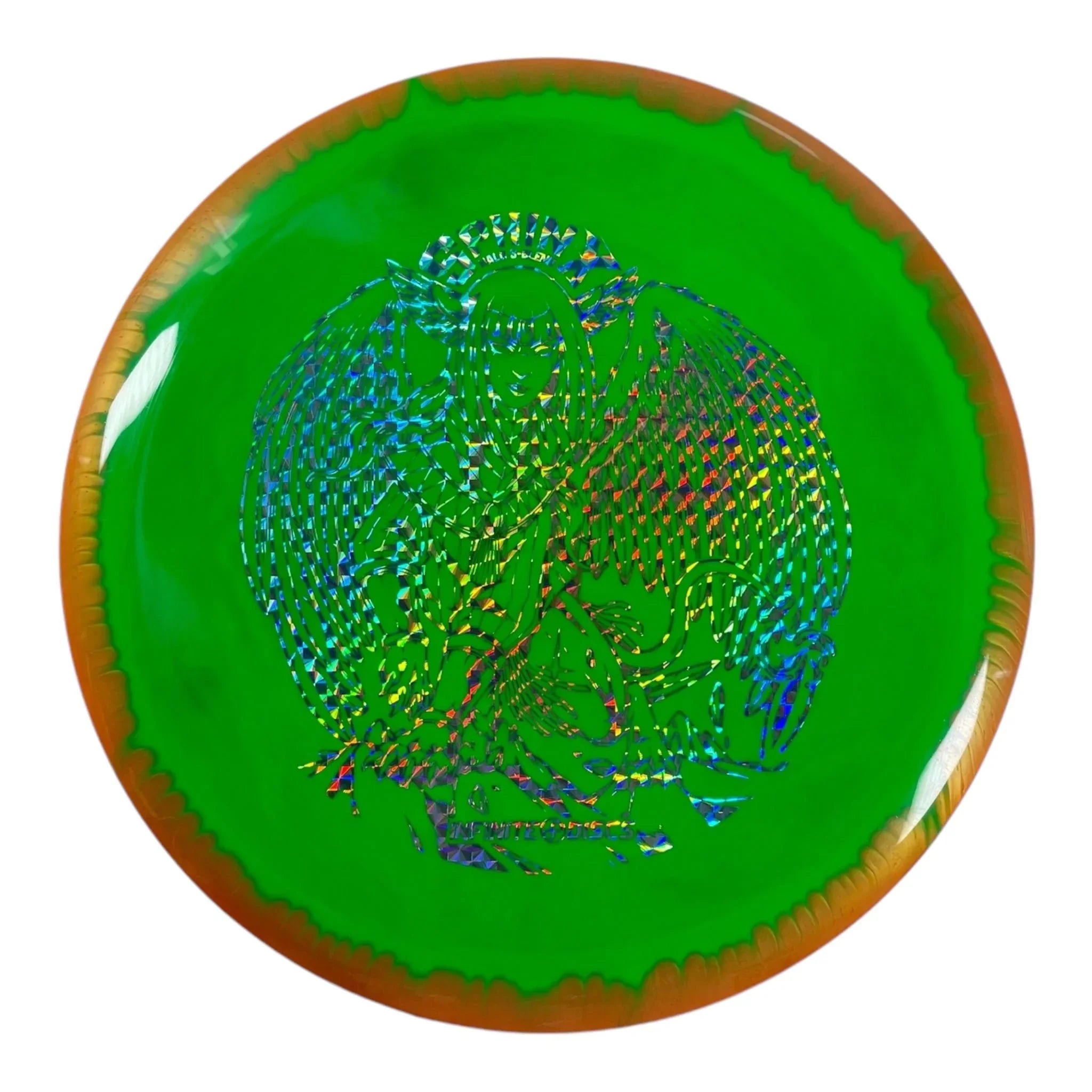 Infinite Discs Sphinx | Halo S - Blend | Green/Holo 173g Disc Golf