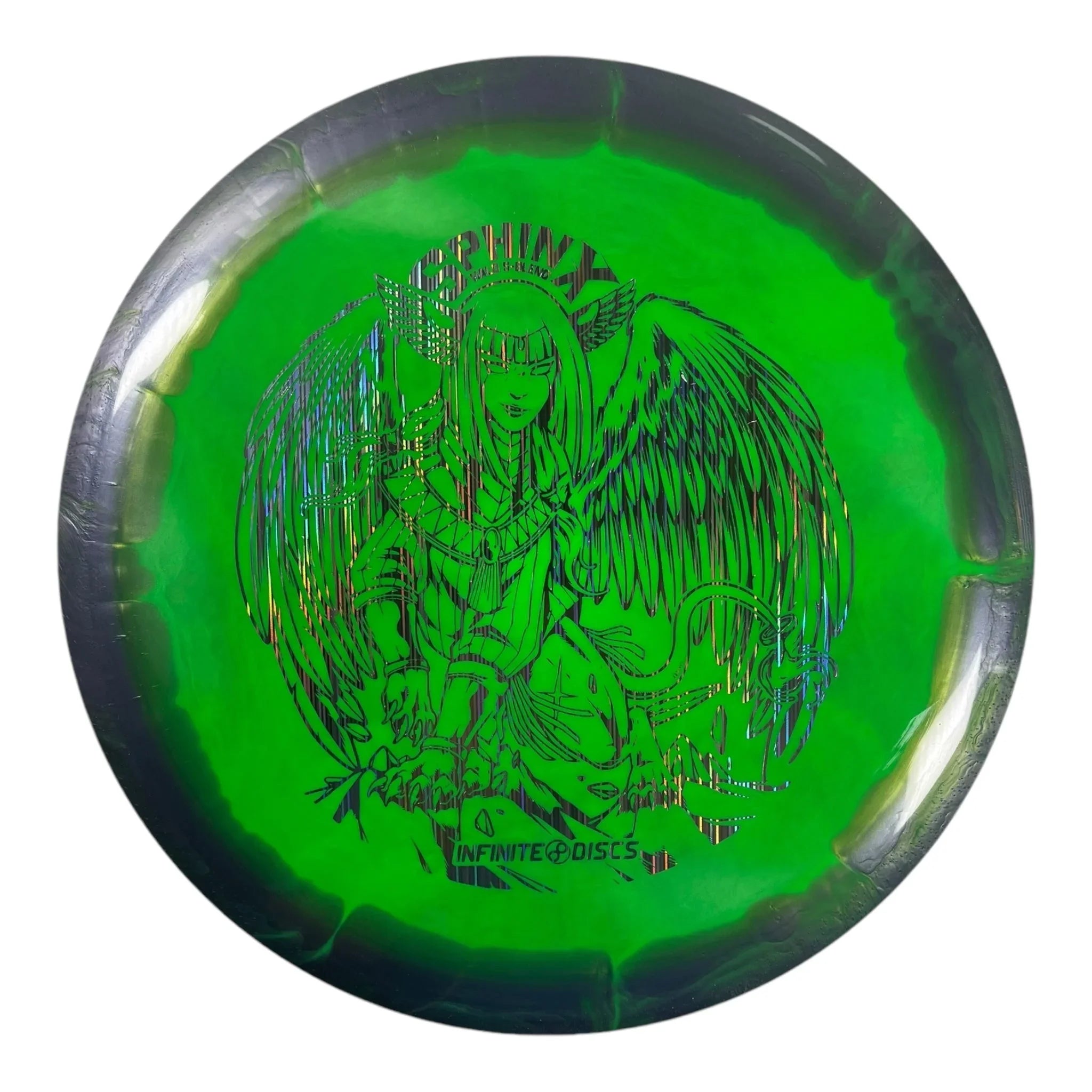 Infinite Discs Sphinx | Halo S - Blend | Green/Holo 175g Disc Golf
