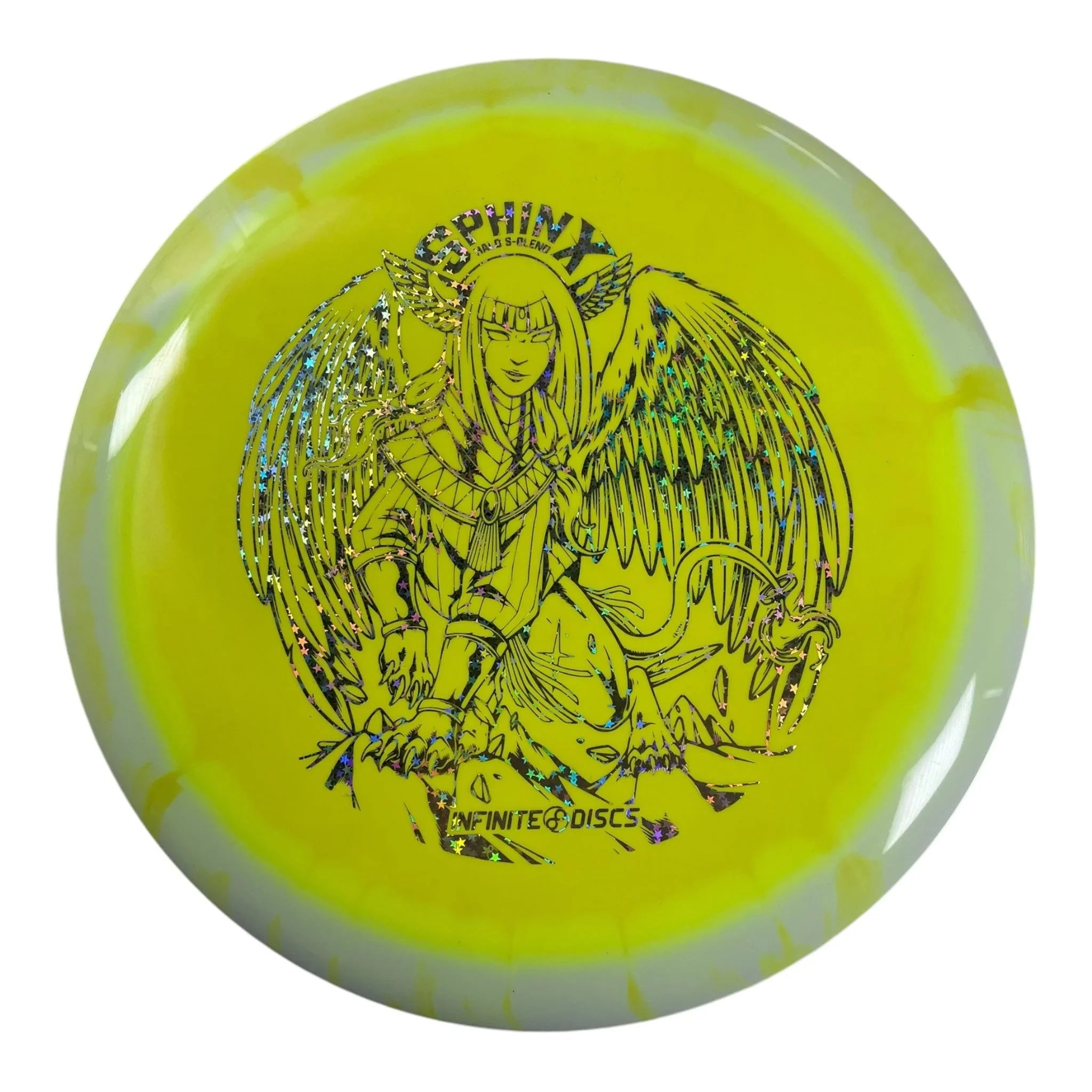 Infinite Discs Sphinx | Halo S - Blend | Yellow/Star 175g Disc Golf